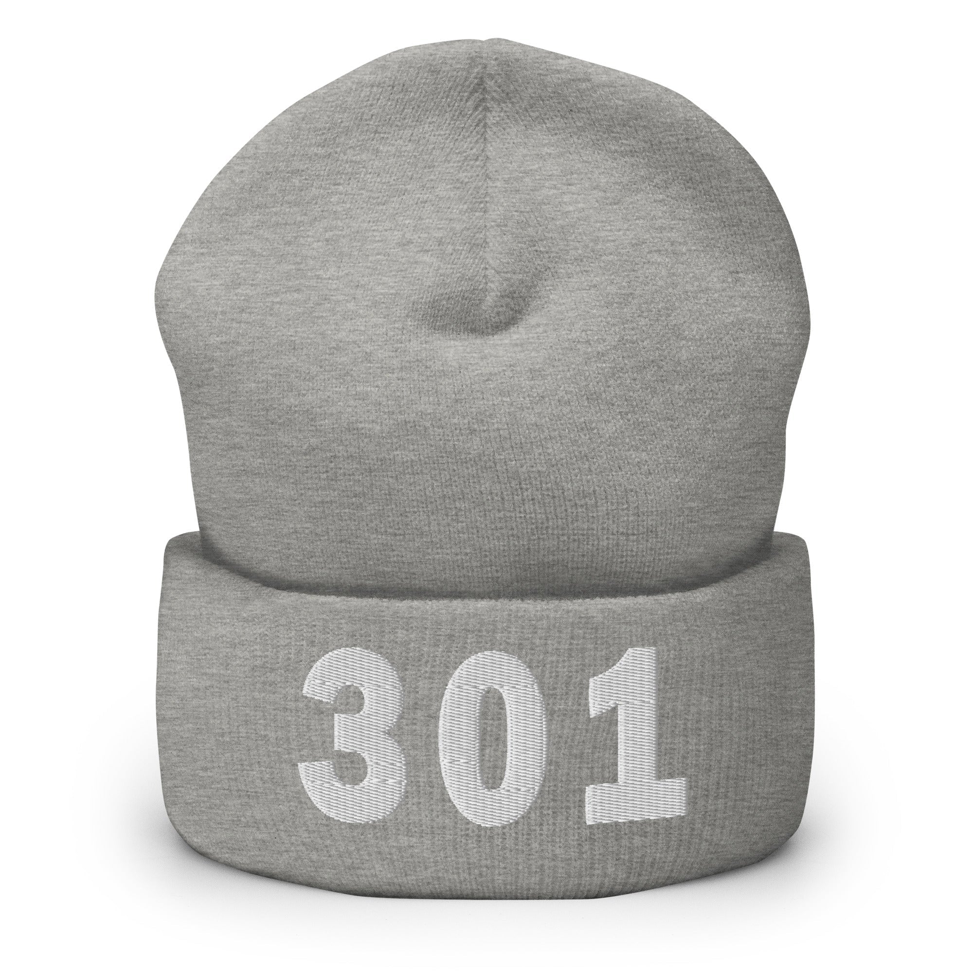 301 Area Code Cuffed Beanie