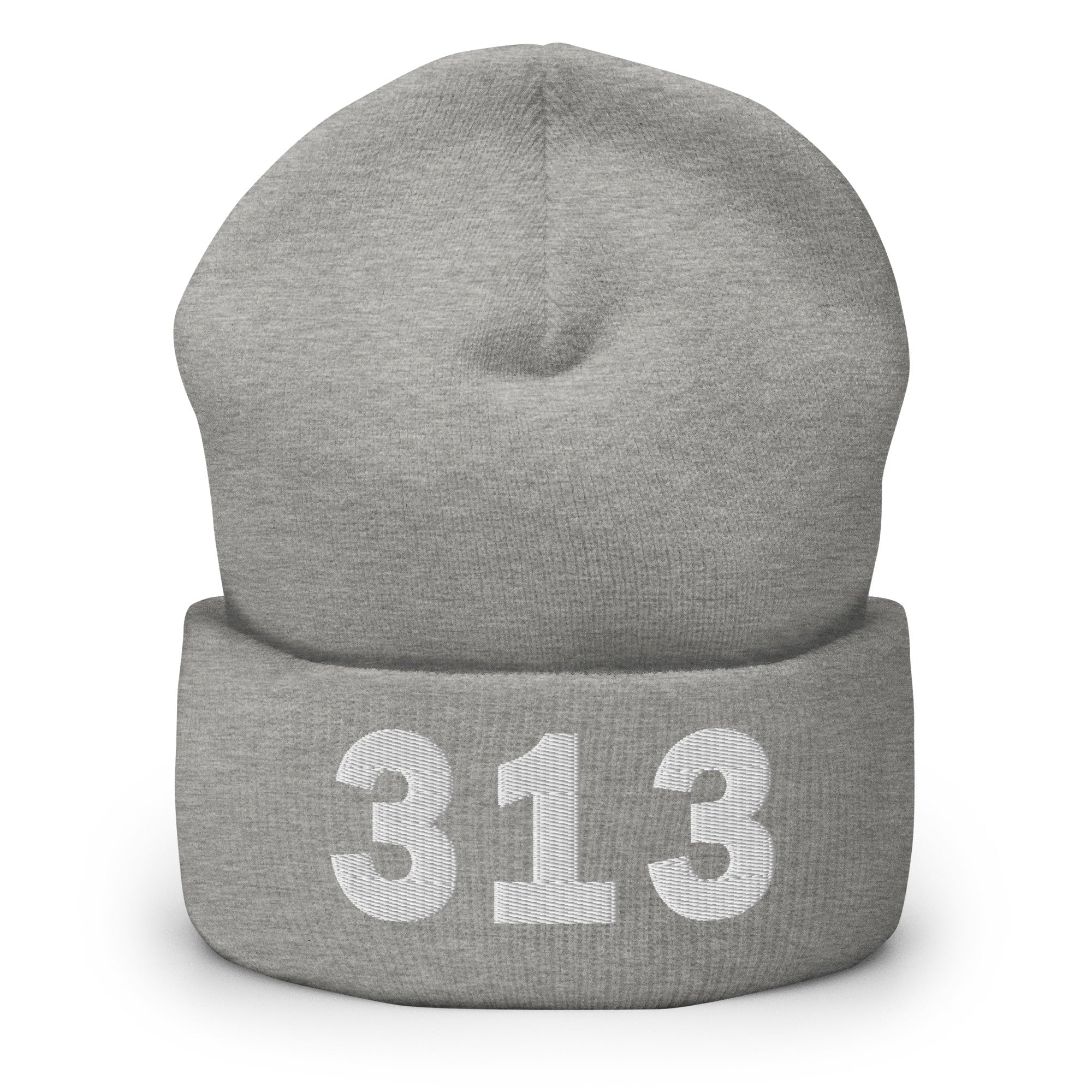 313 Area Code Cuffed Beanie