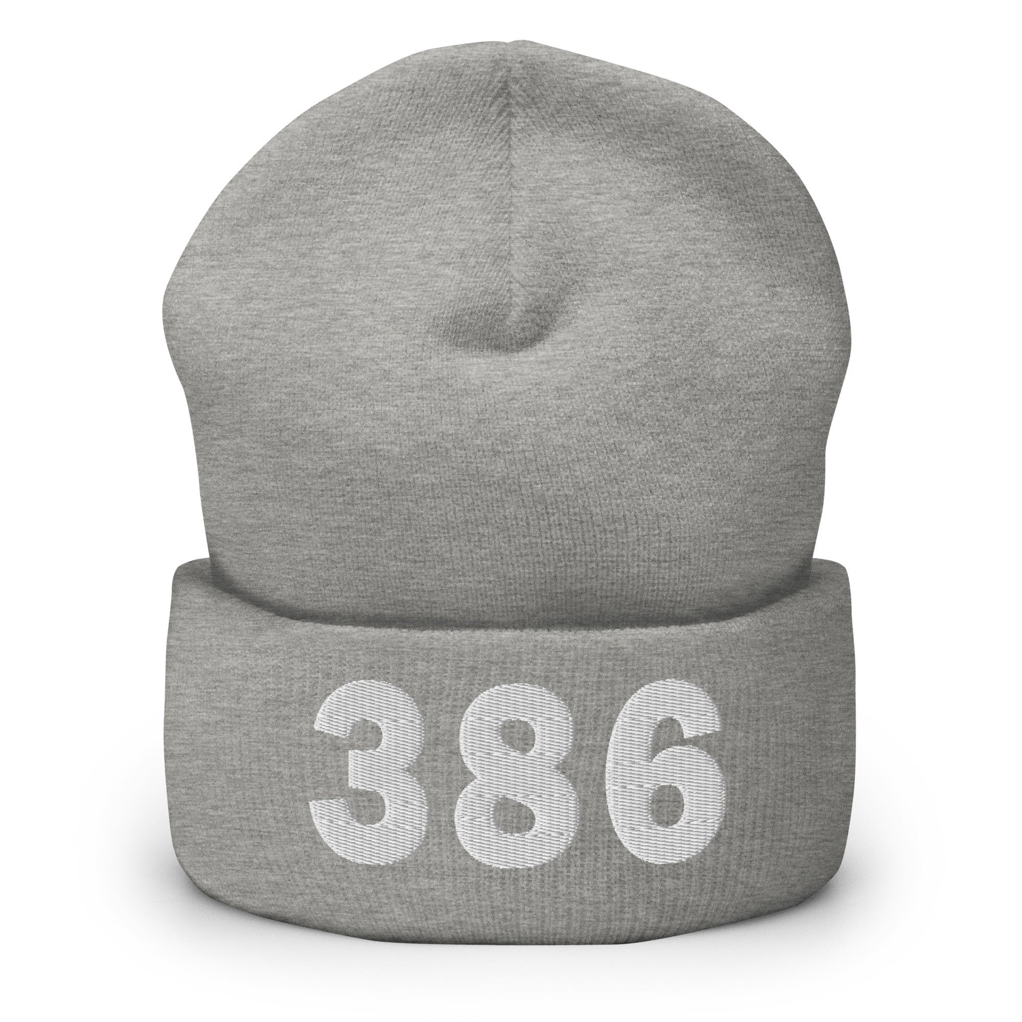 386 Area Code Cuffed Beanie