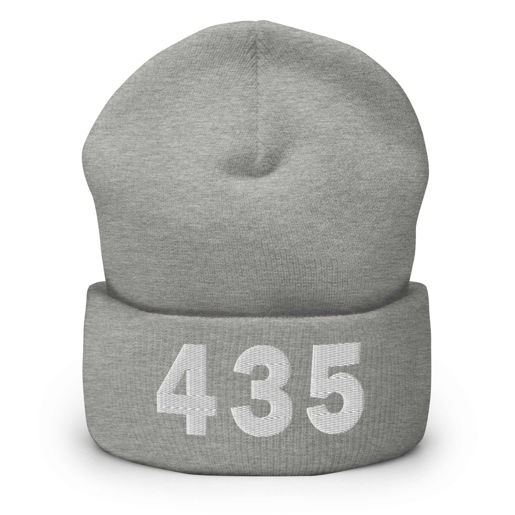 435 Area Code Cuffed Beanie