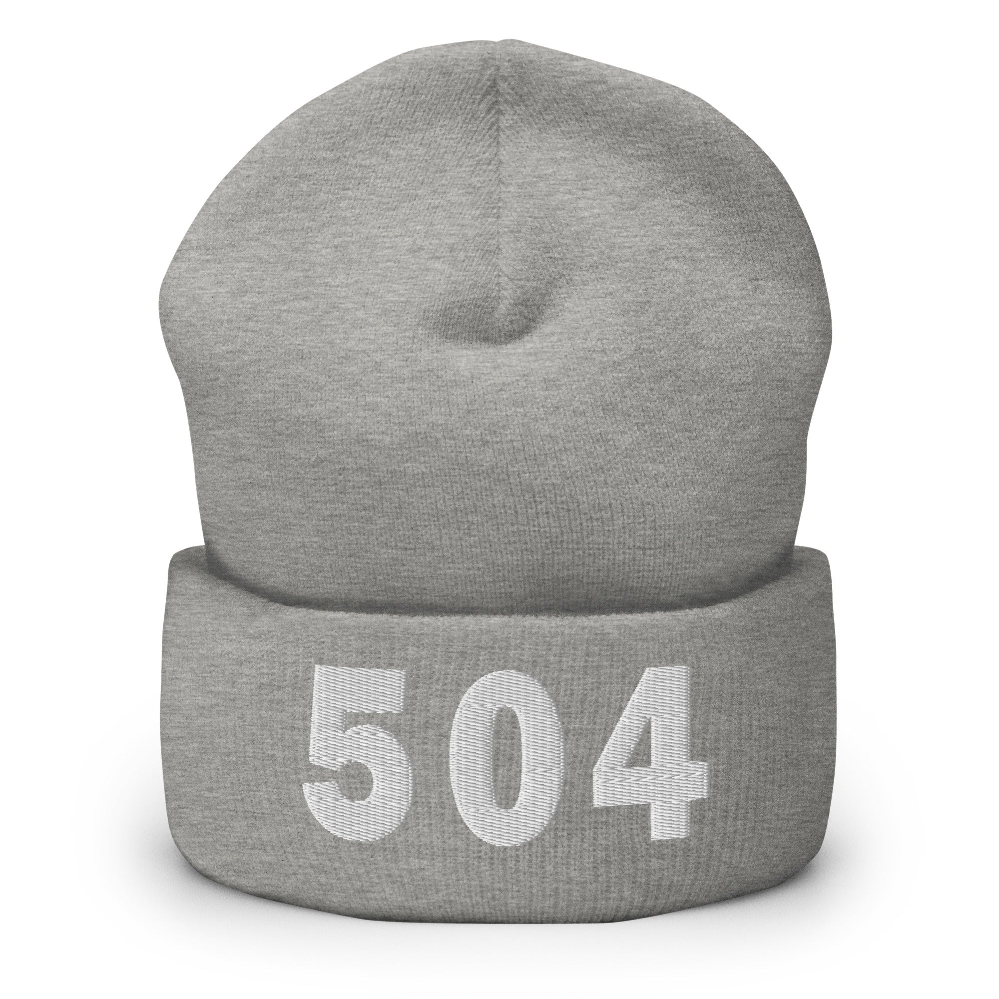 504 Area Code Cuffed Beanie