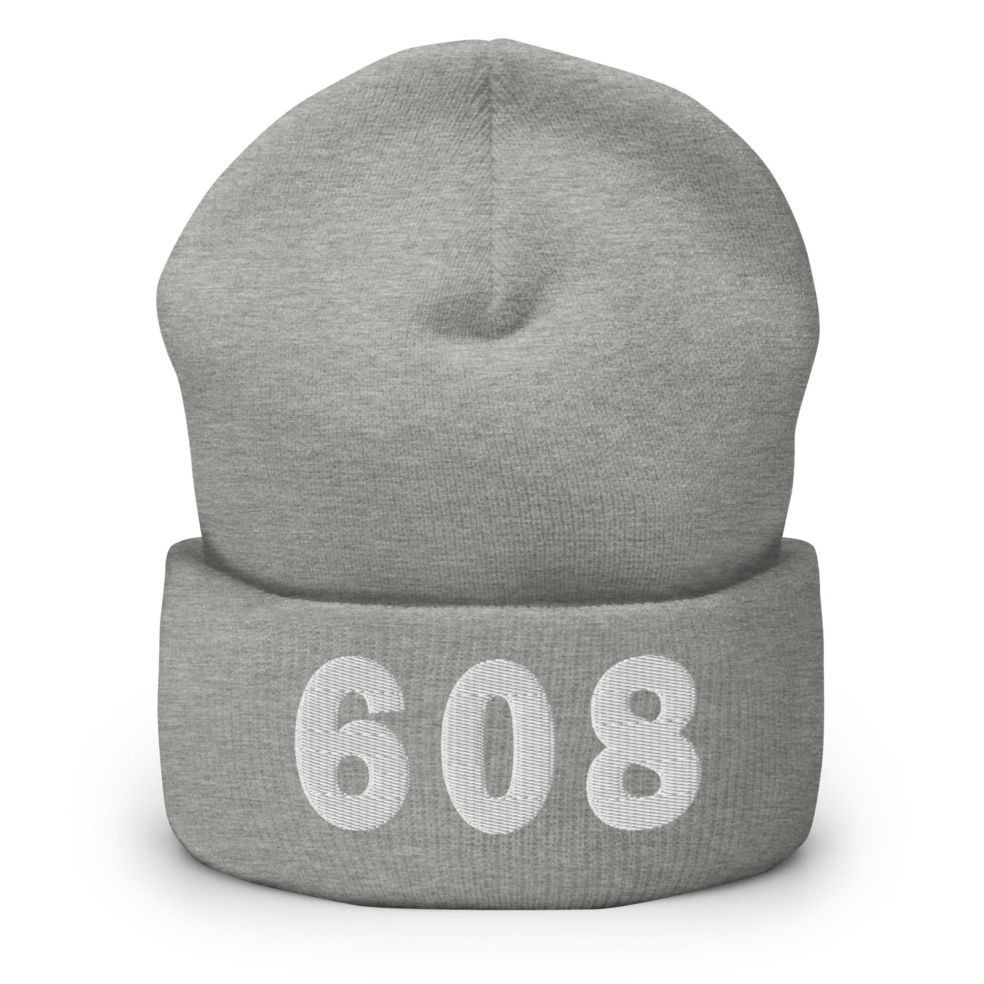 608 Area Code Cuffed Beanie