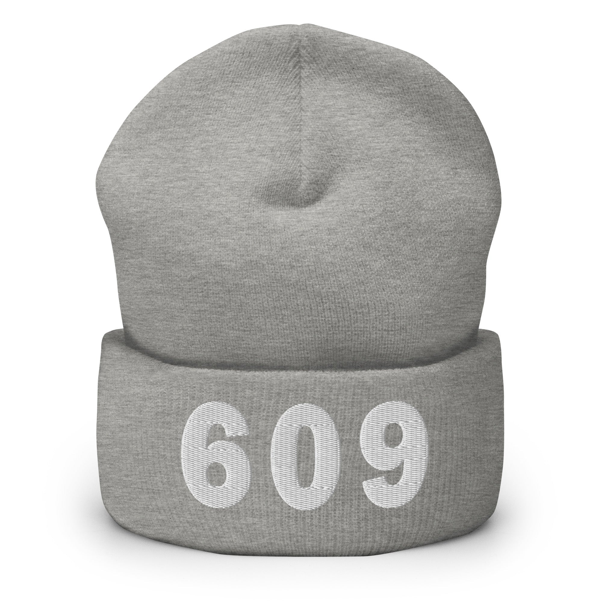 609 Area Code Cuffed Beanie