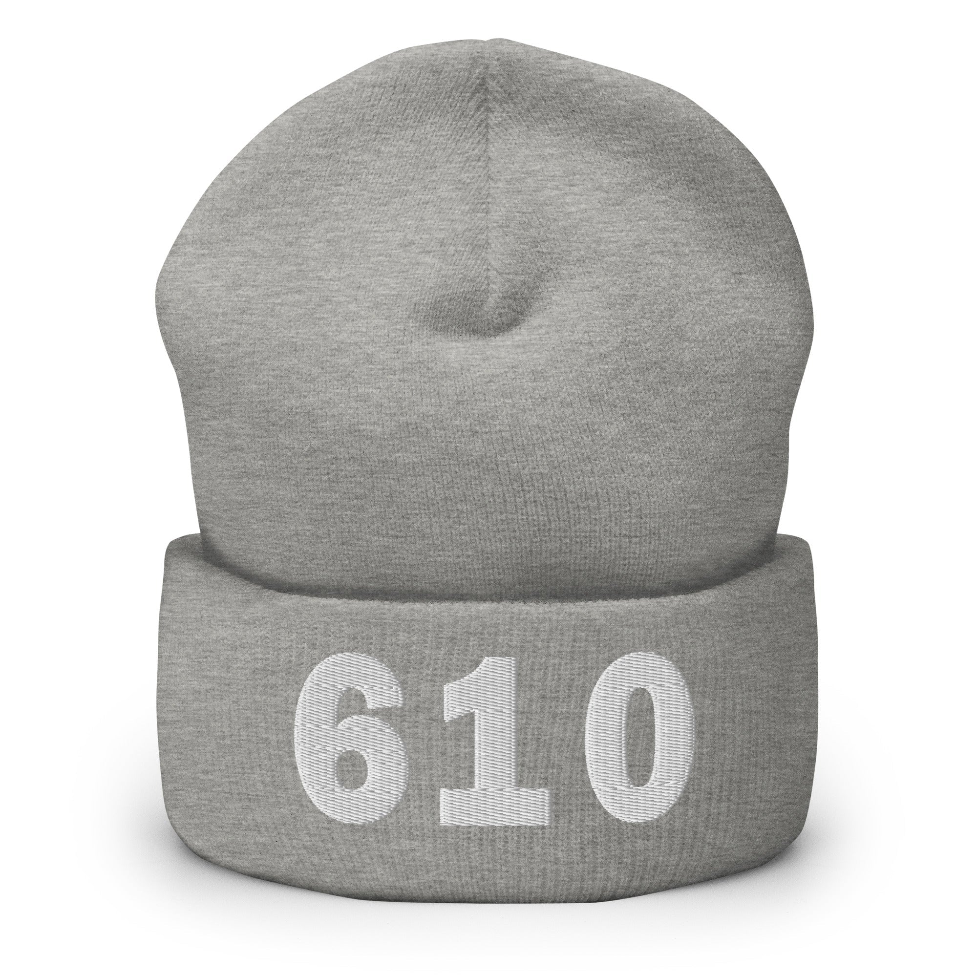 610 Area Code Cuffed Beanie