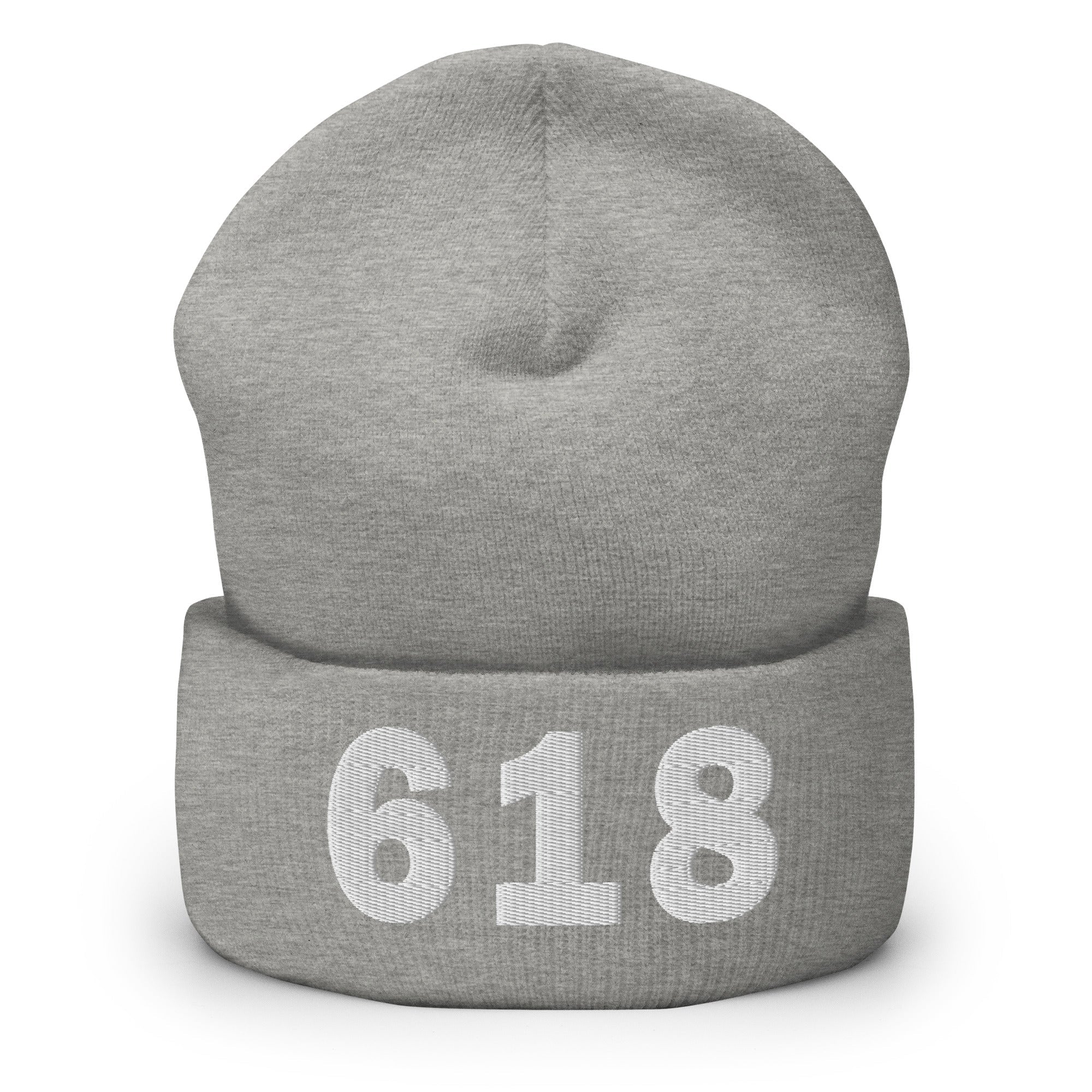 618 Area Code Cuffed Beanie