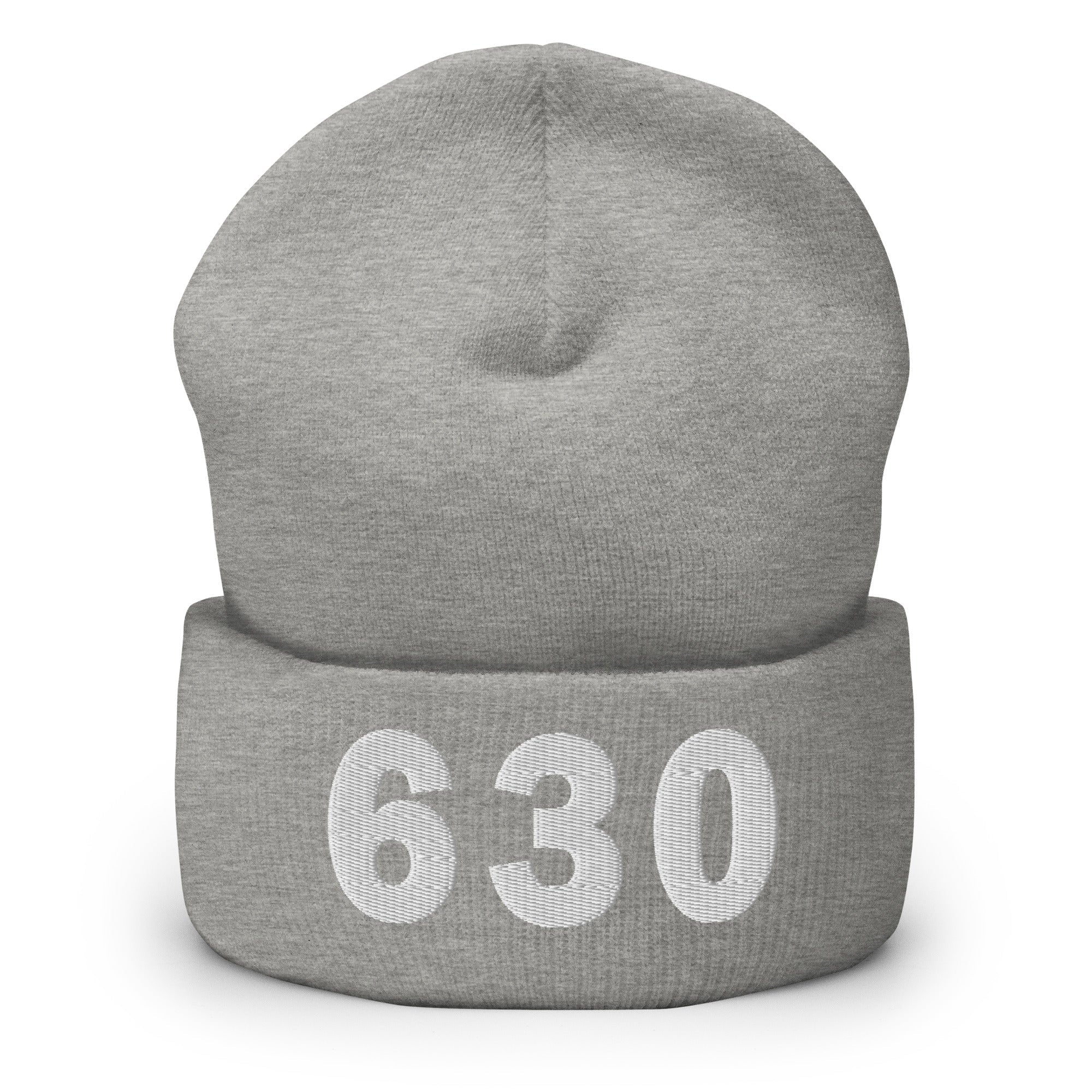 630 Area Code Cuffed Beanie