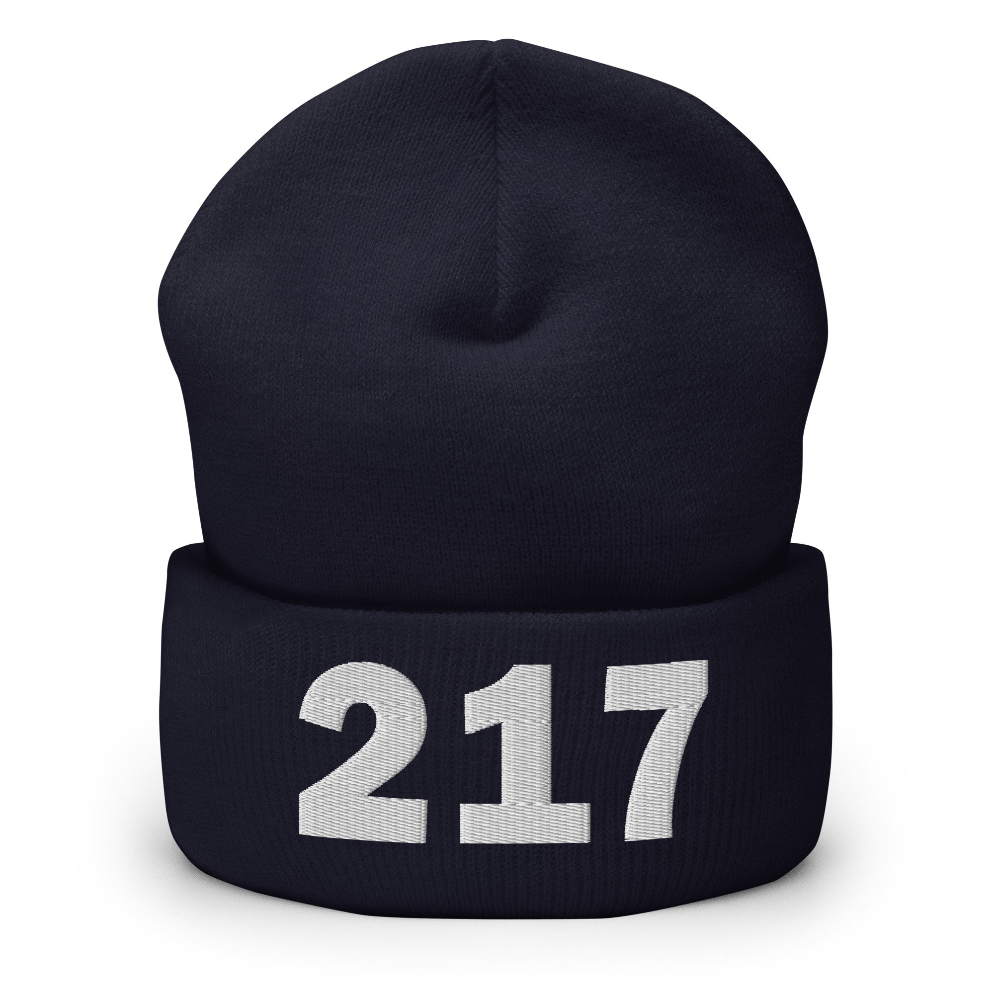 217 Area Code Cuffed Beanie