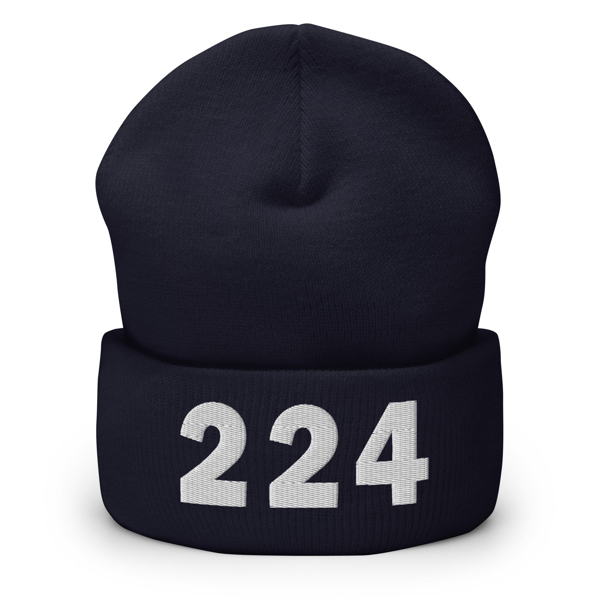 224 Area Code Cuffed Beanie