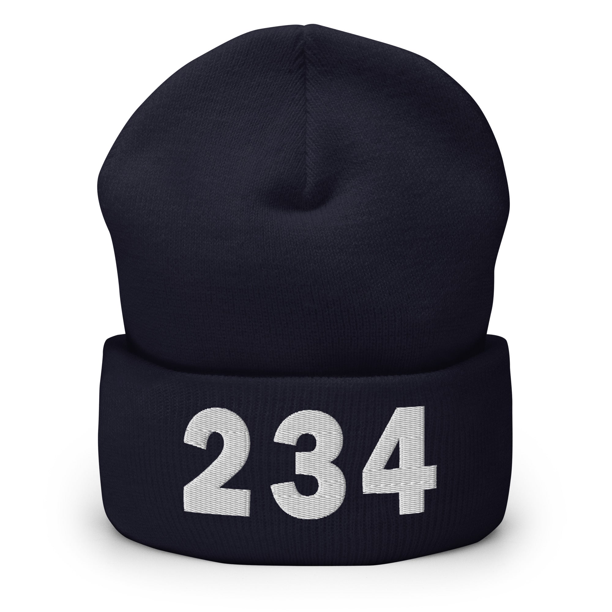 234 Area Code Cuffed Beanie