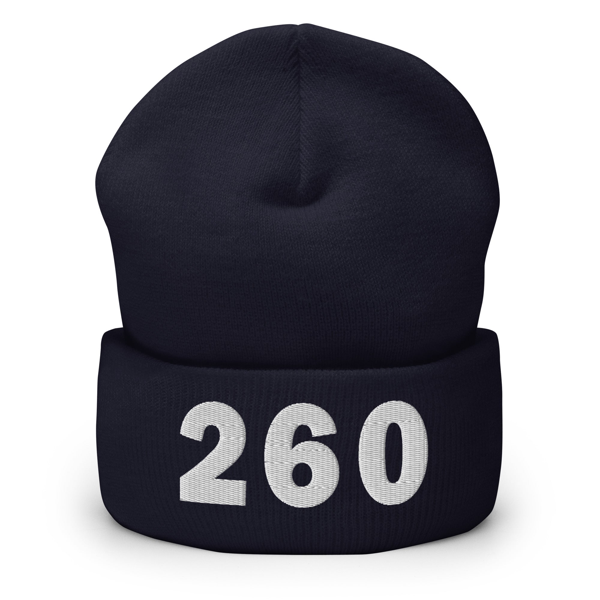260 Area Code Cuffed Beanie