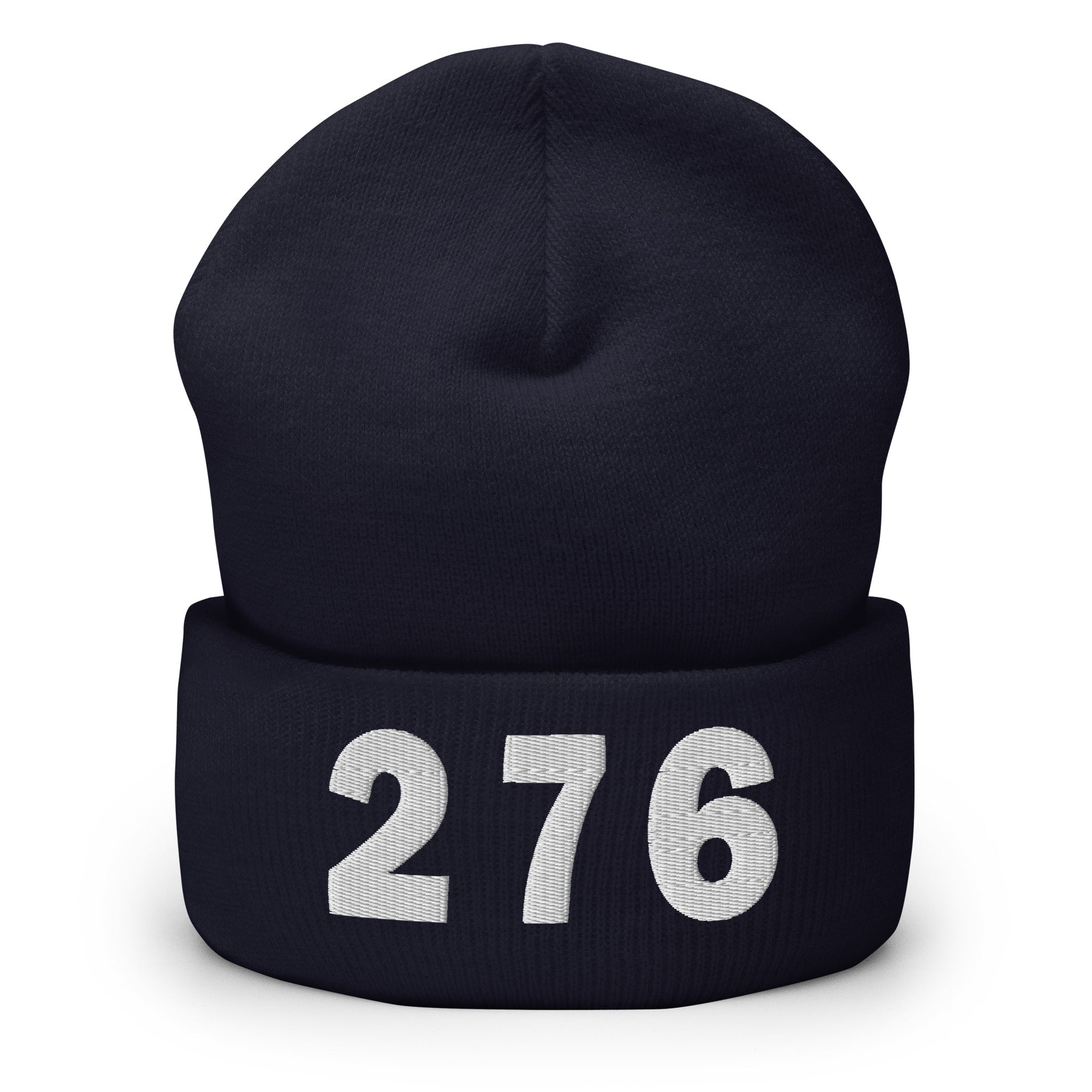 276 Area Code Cuffed Beanie