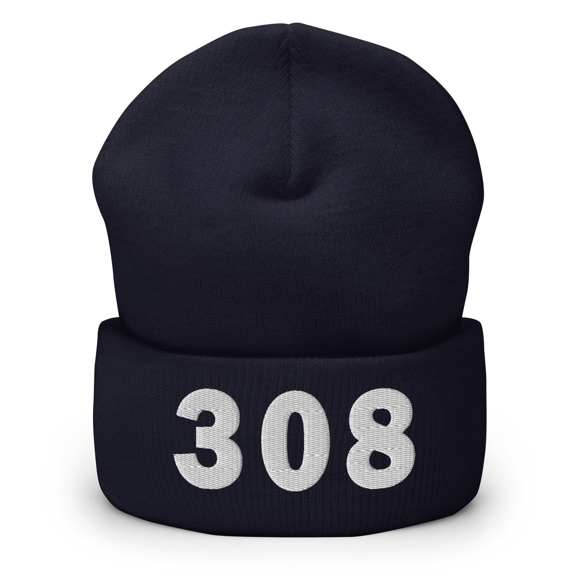 308 Area Code Cuffed Beanie