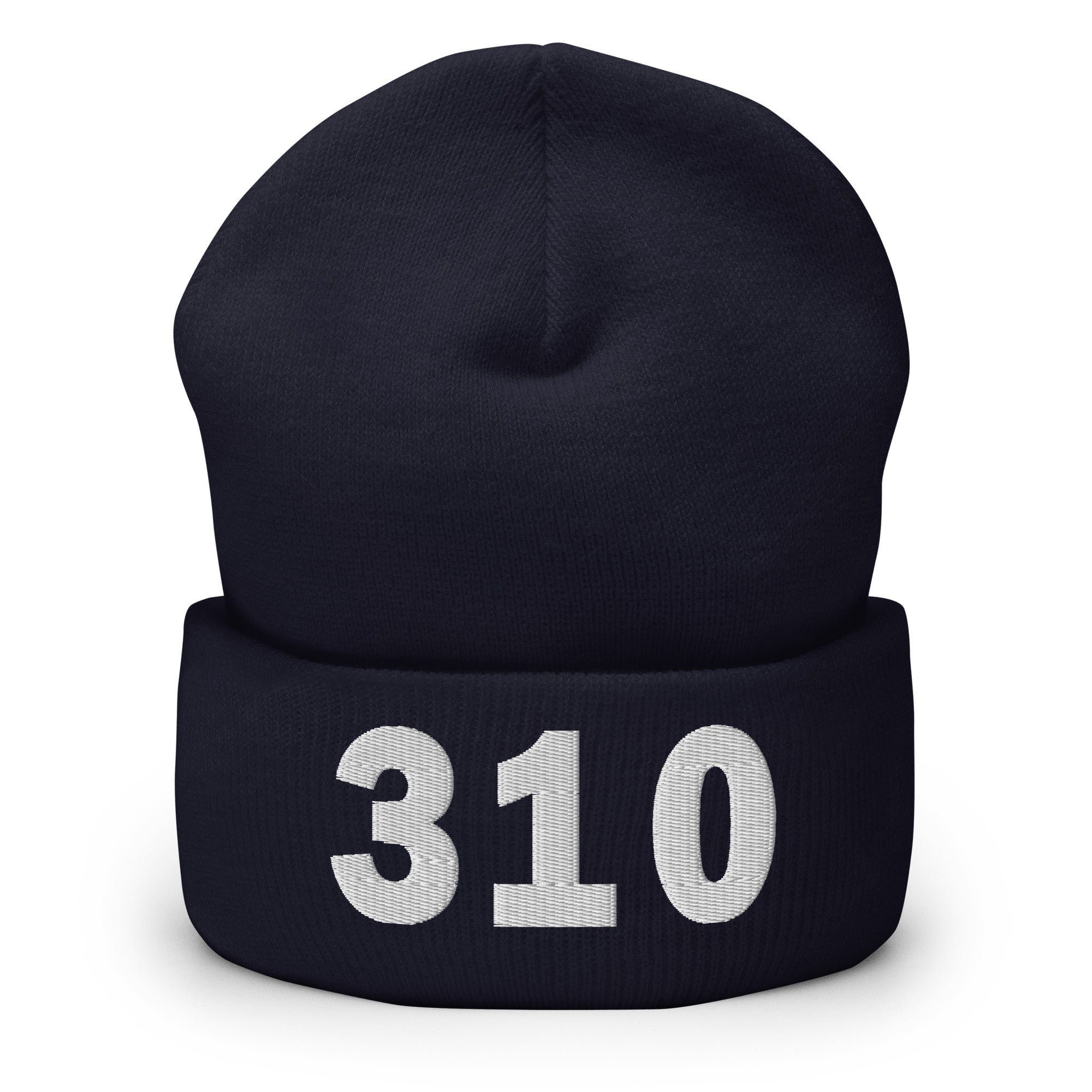 310 Area Code Cuffed Beanie