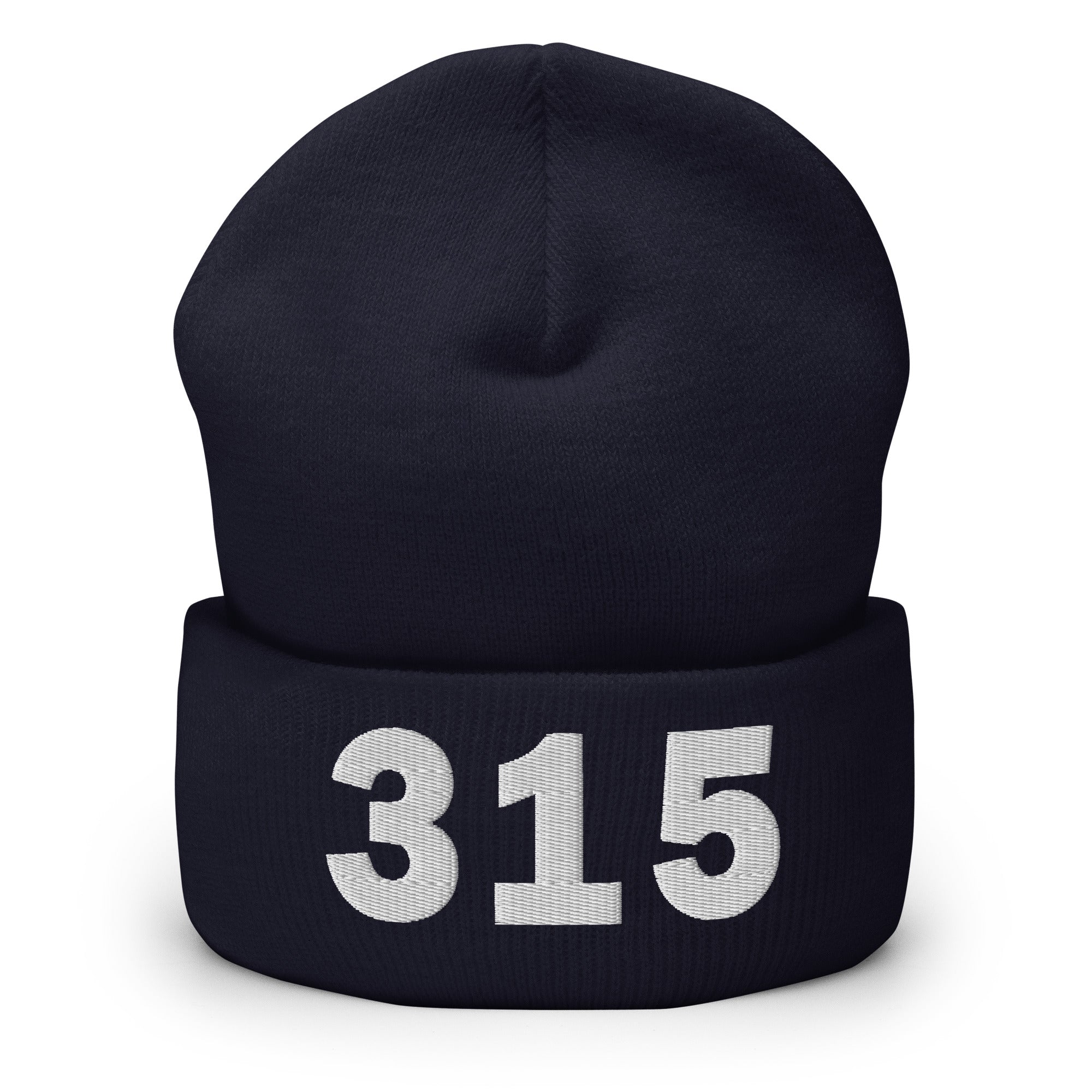 315 Area Code Cuffed Beanie