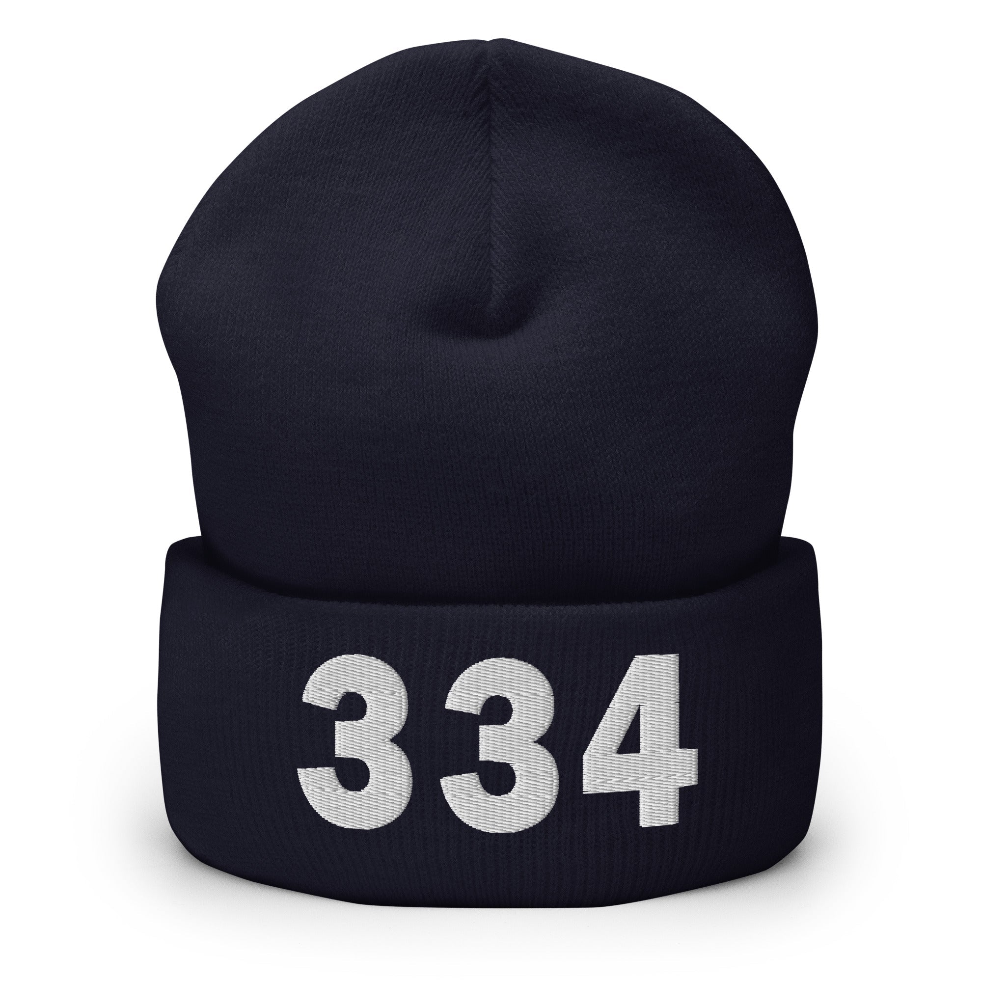 334 Area Code Cuffed Beanie