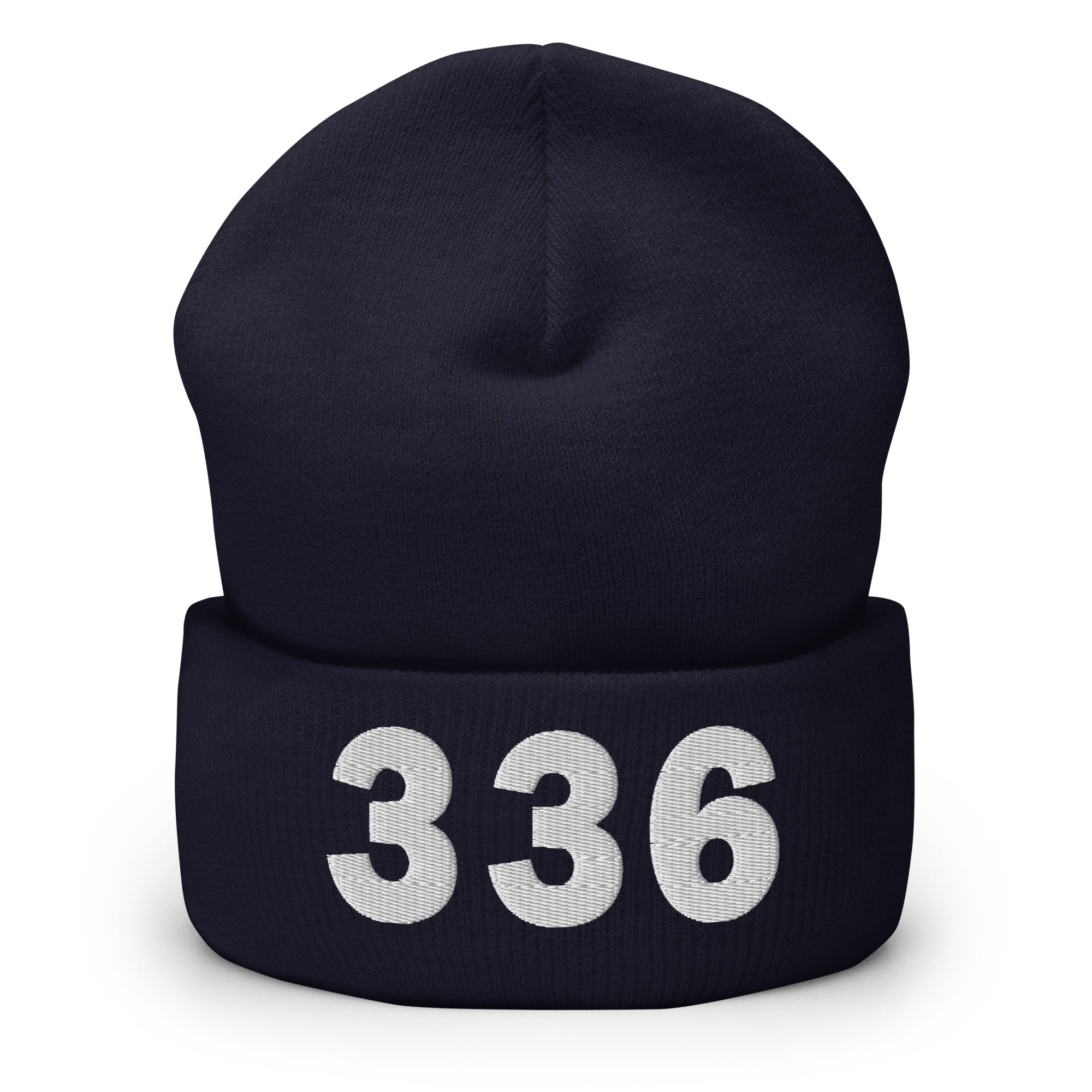 336 Area Code Cuffed Beanie
