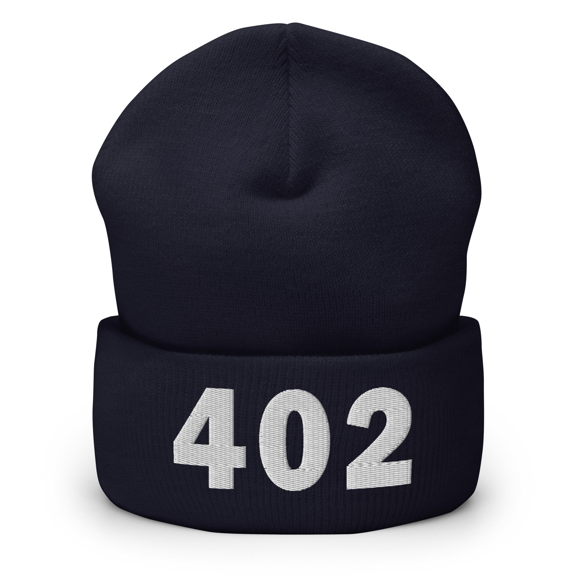 402 Area Code Cuffed Beanie