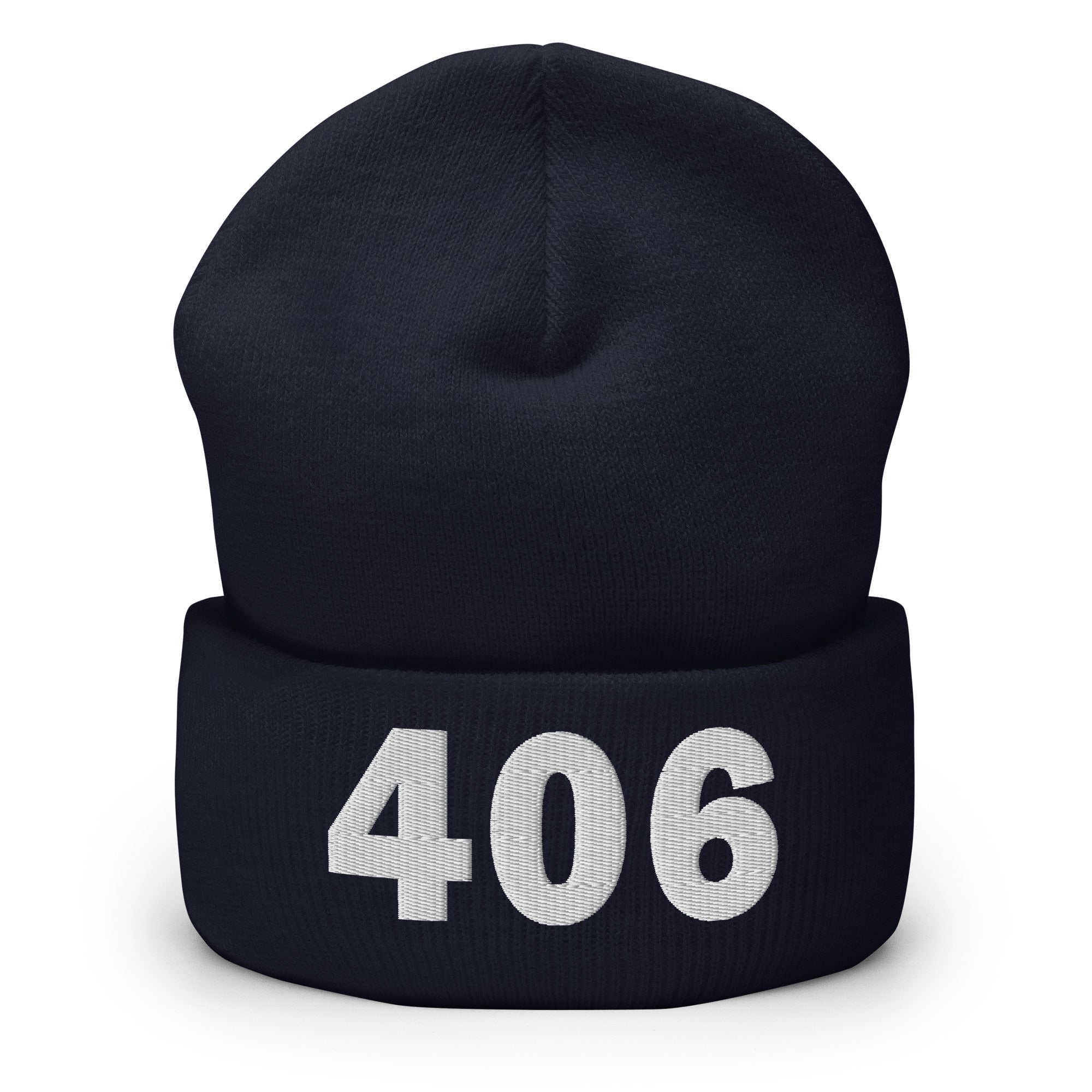 406 Area Code Cuffed Beanie