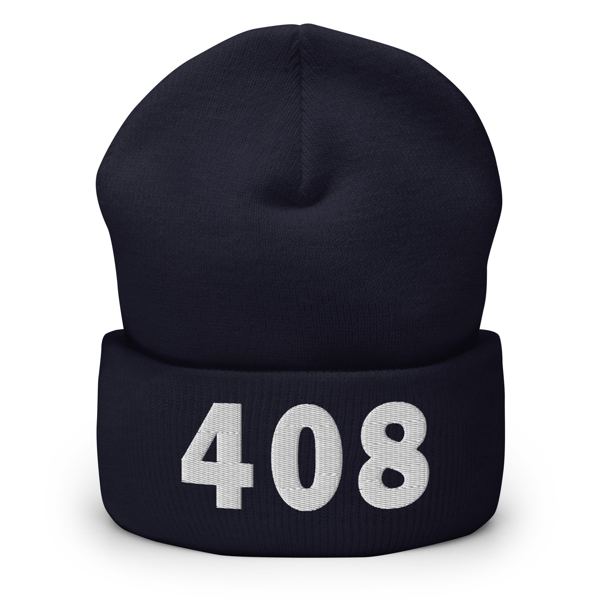 408 Area Code Cuffed Beanie