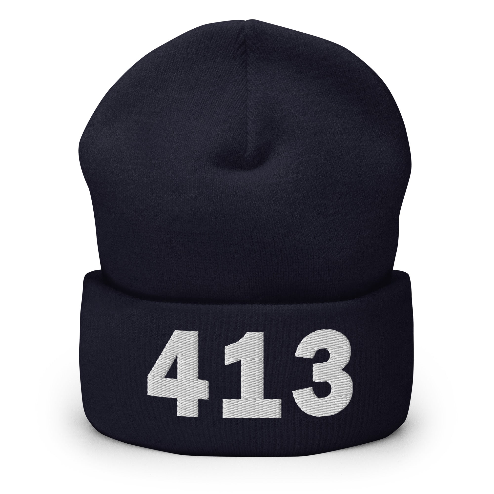 413 Area Code Cuffed Beanie