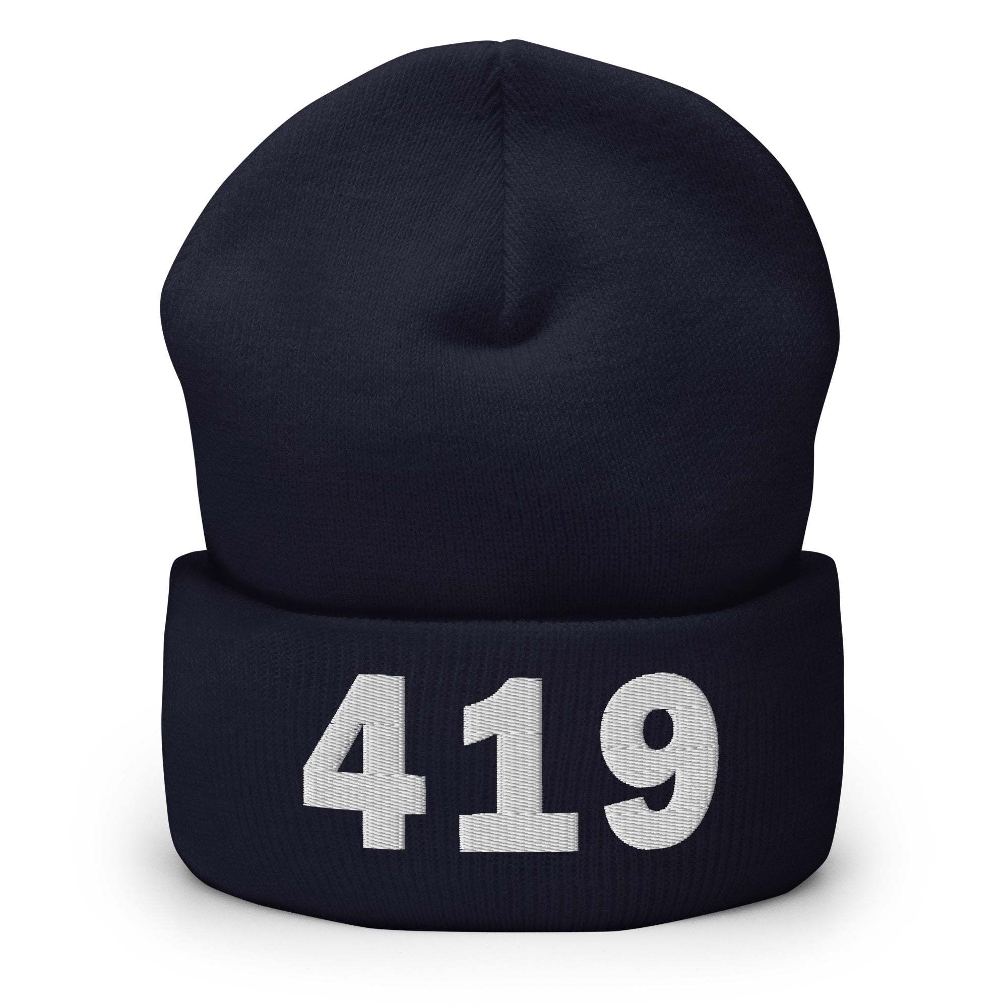419 Area Code Cuffed Beanie