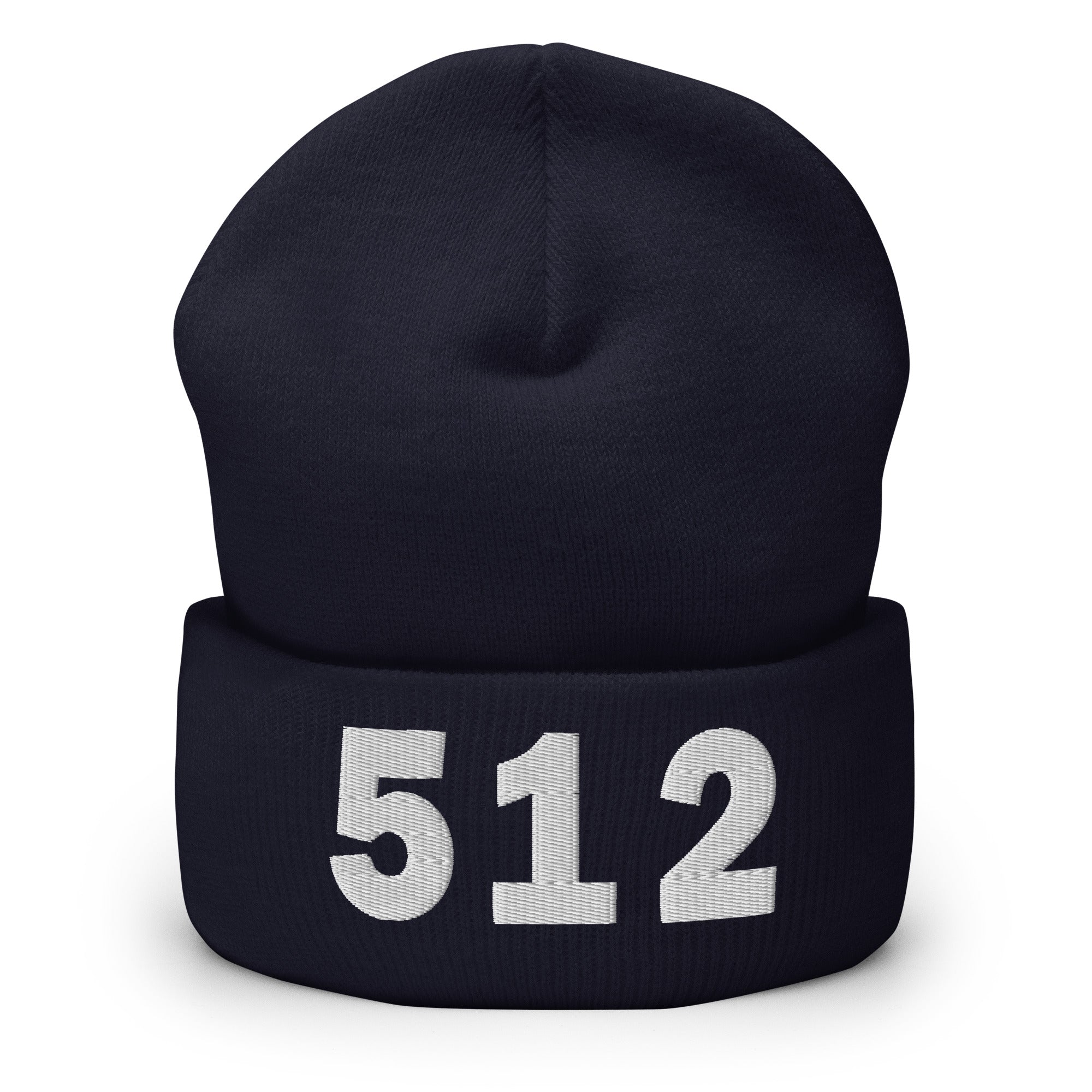 512 Area Code Cuffed Beanie