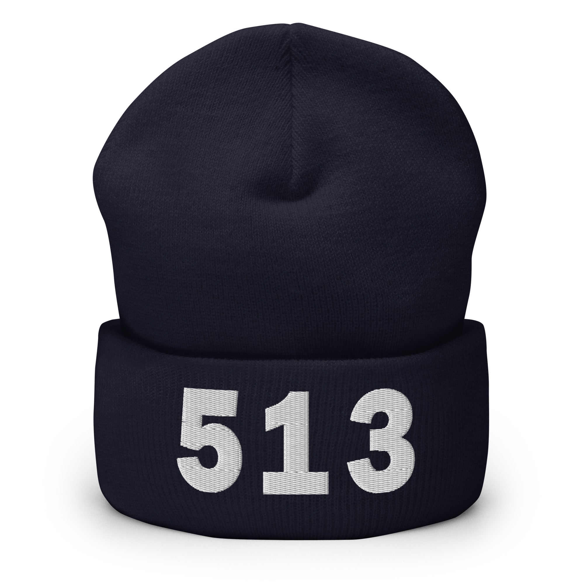 513 Area Code Cuffed Beanie
