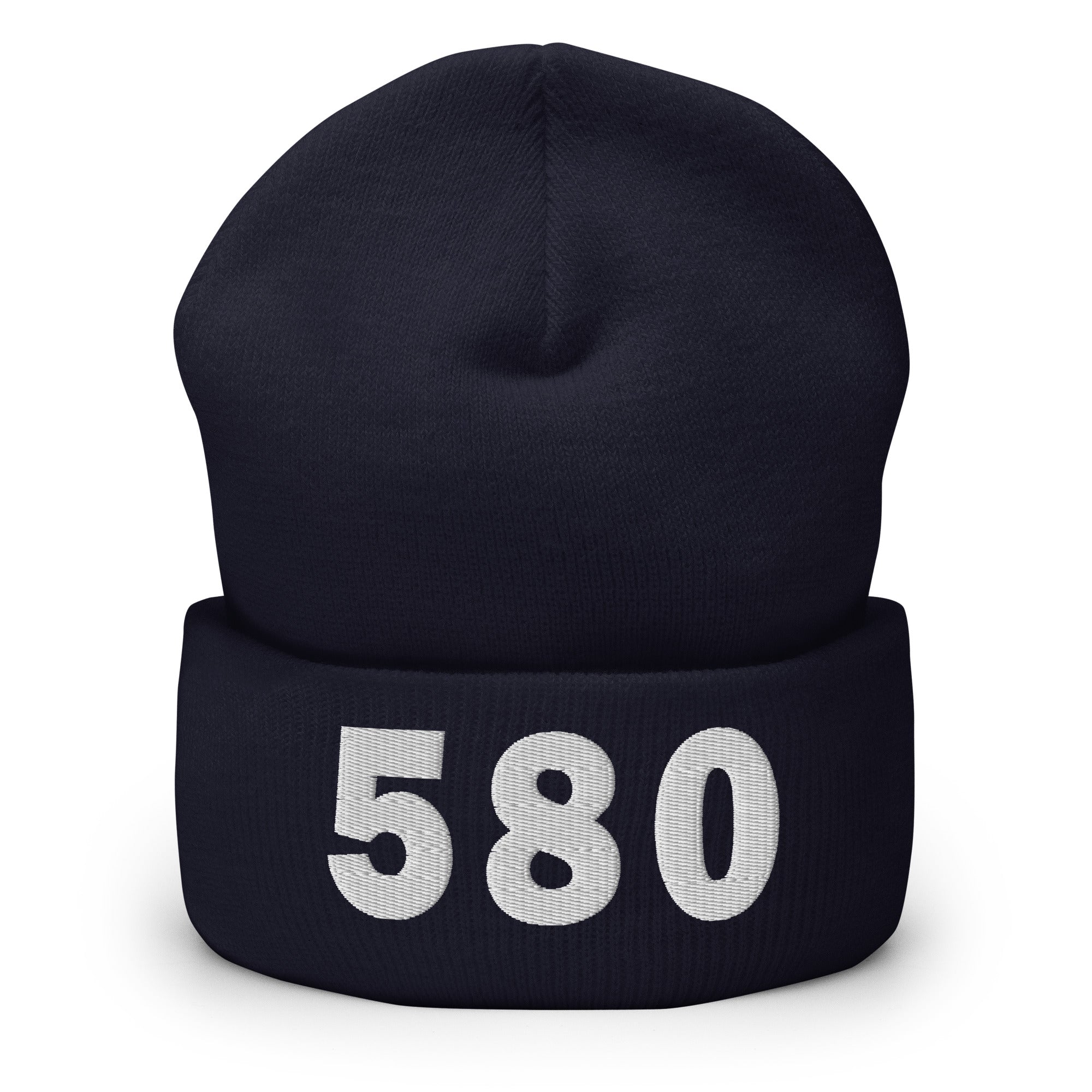 580 Area Code Cuffed Beanie