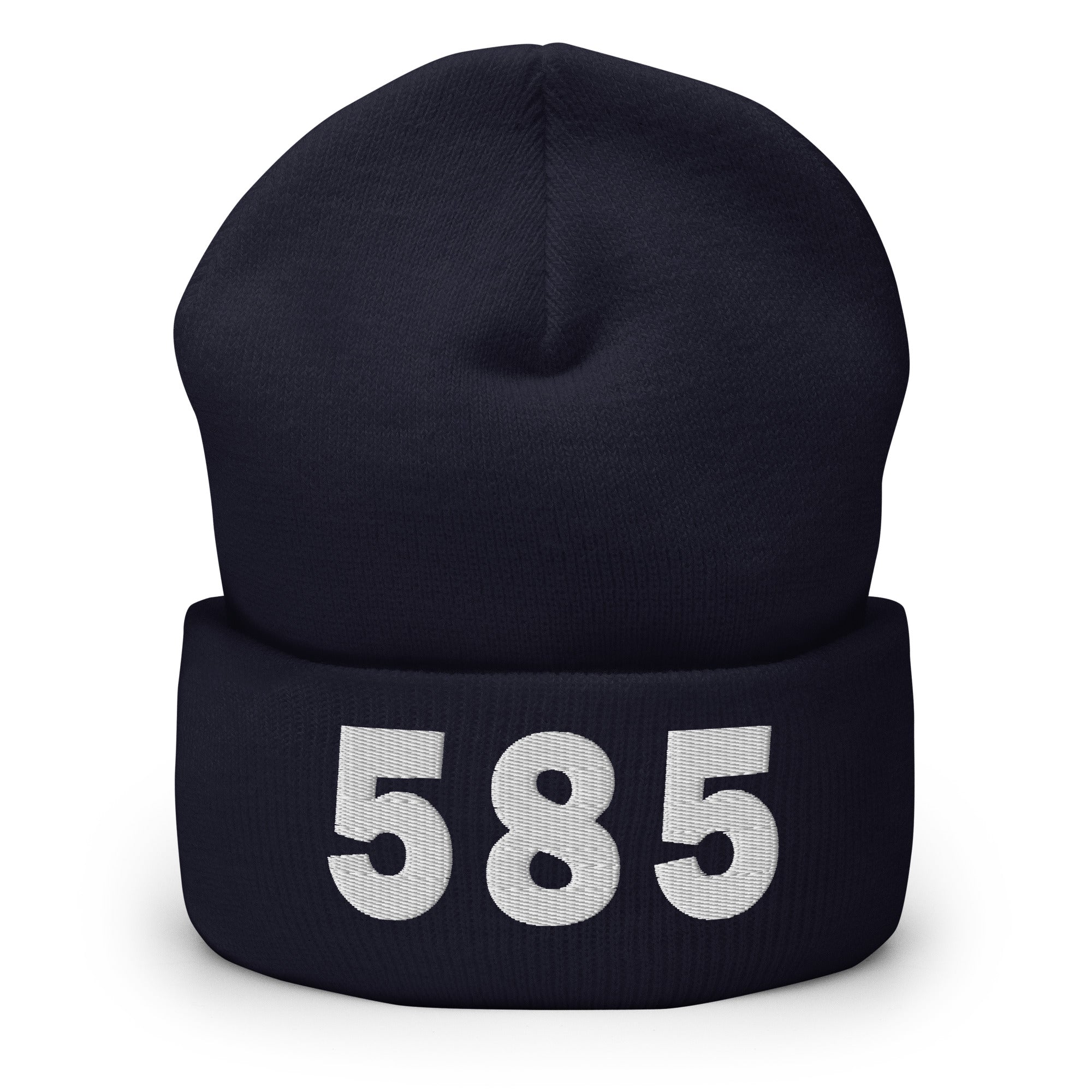 585 Area Code Cuffed Beanie