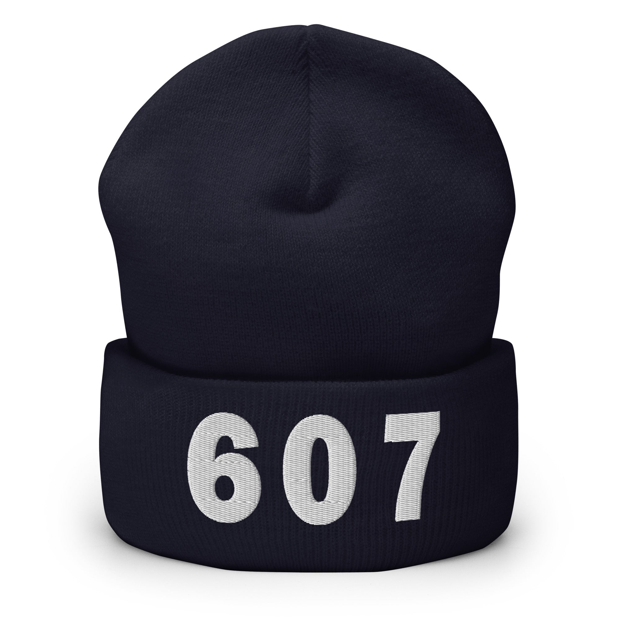 607 Area Code Cuffed Beanie