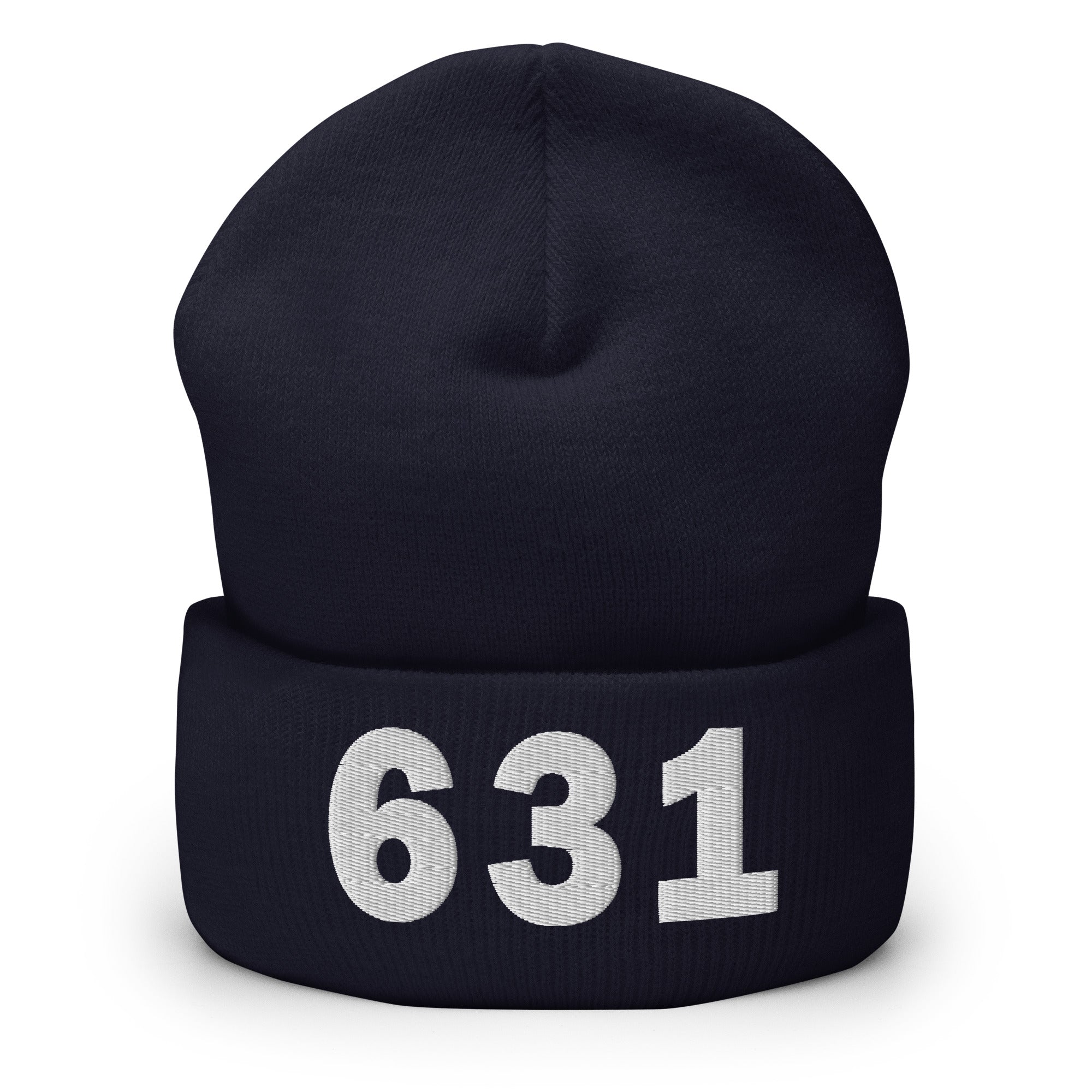 631 Area Code Cuffed Beanie