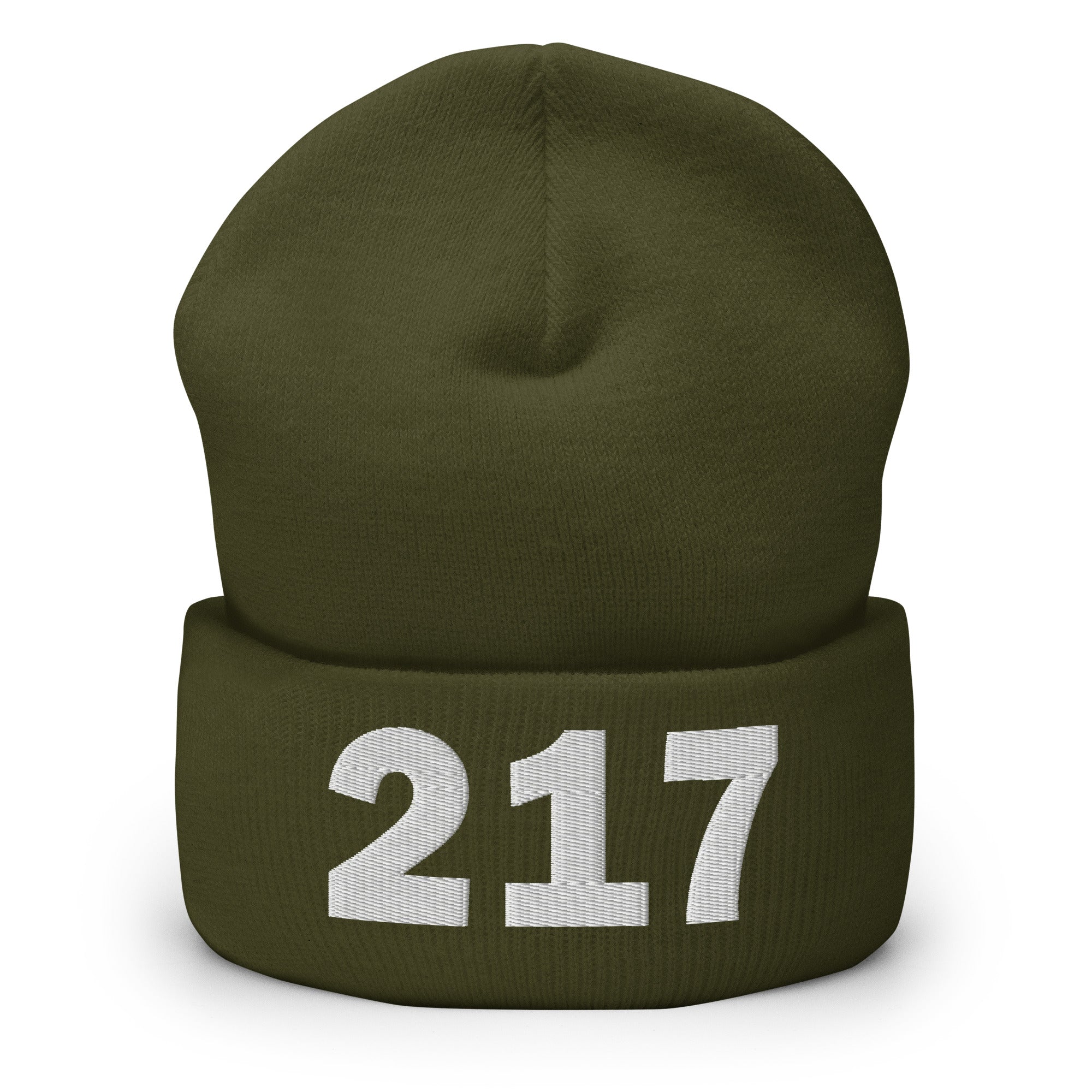 217 Area Code Cuffed Beanie
