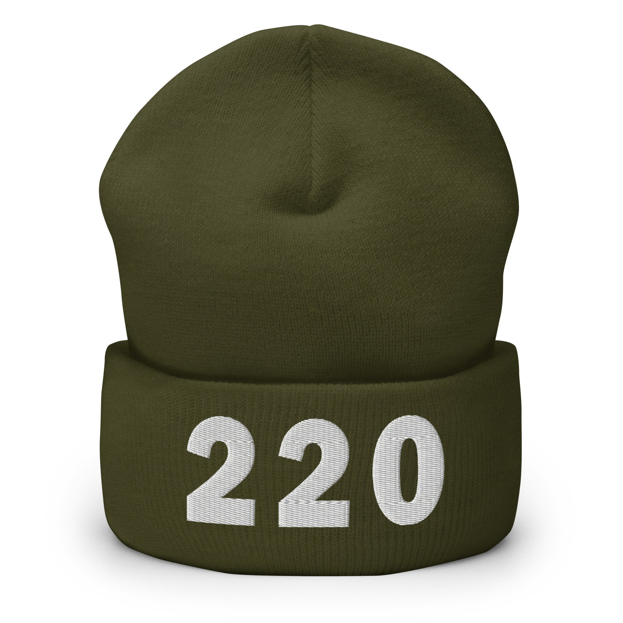 220 Area Code Cuffed Beanie