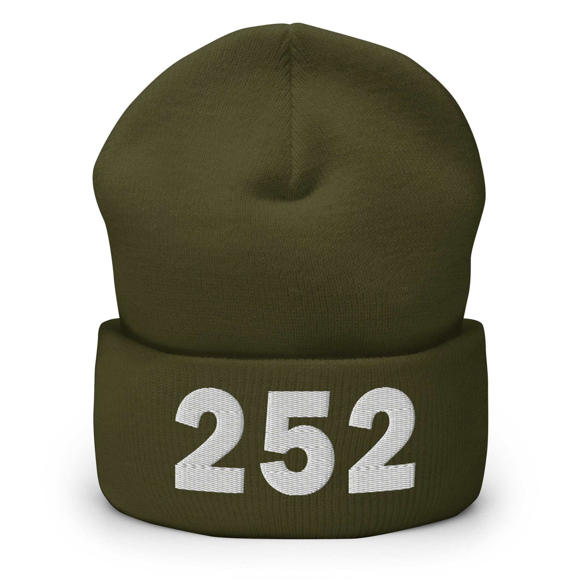 252 Area Code Cuffed Beanie