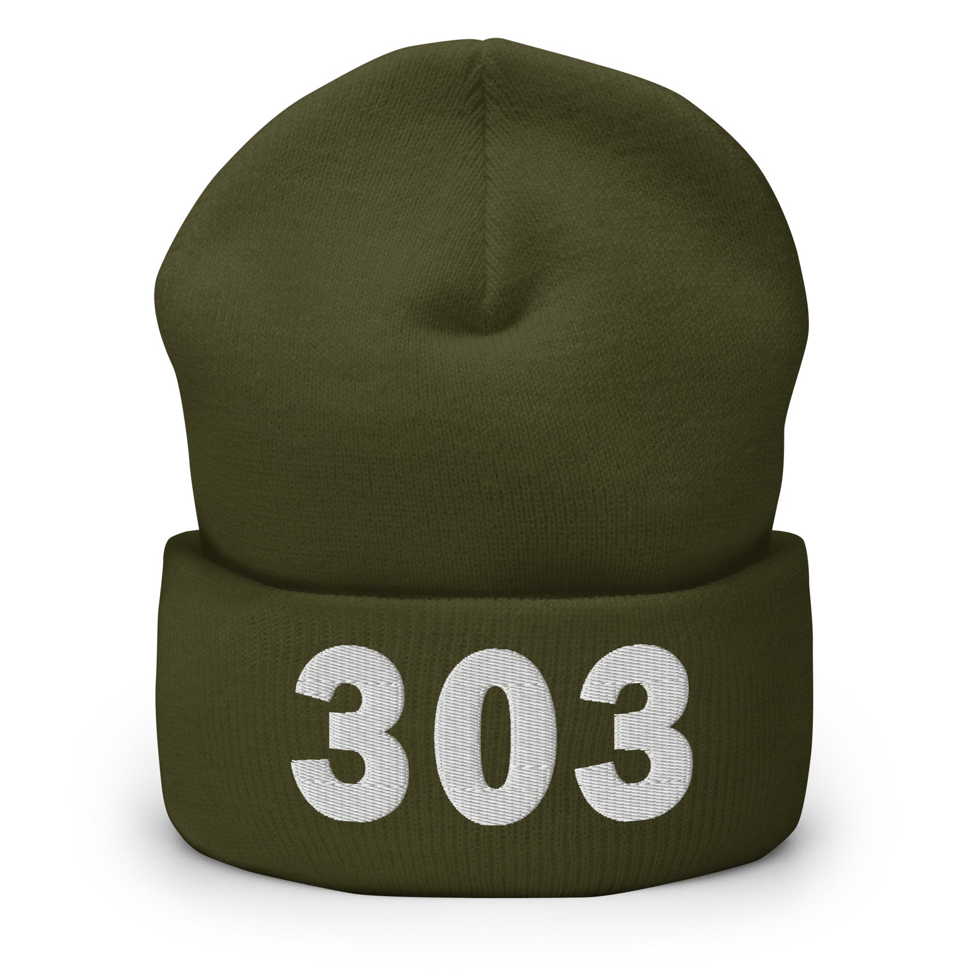 303 Area Code Cuffed Beanie
