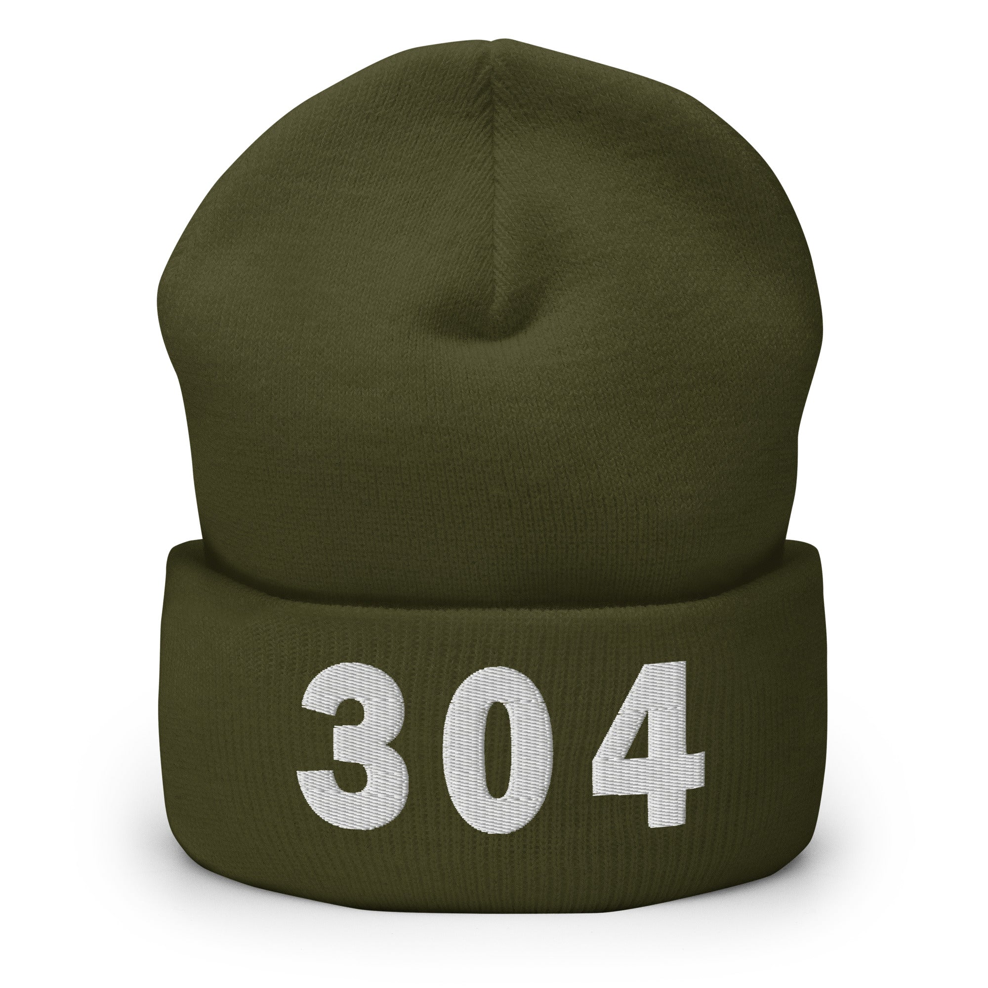 304 Area Code Cuffed Beanie