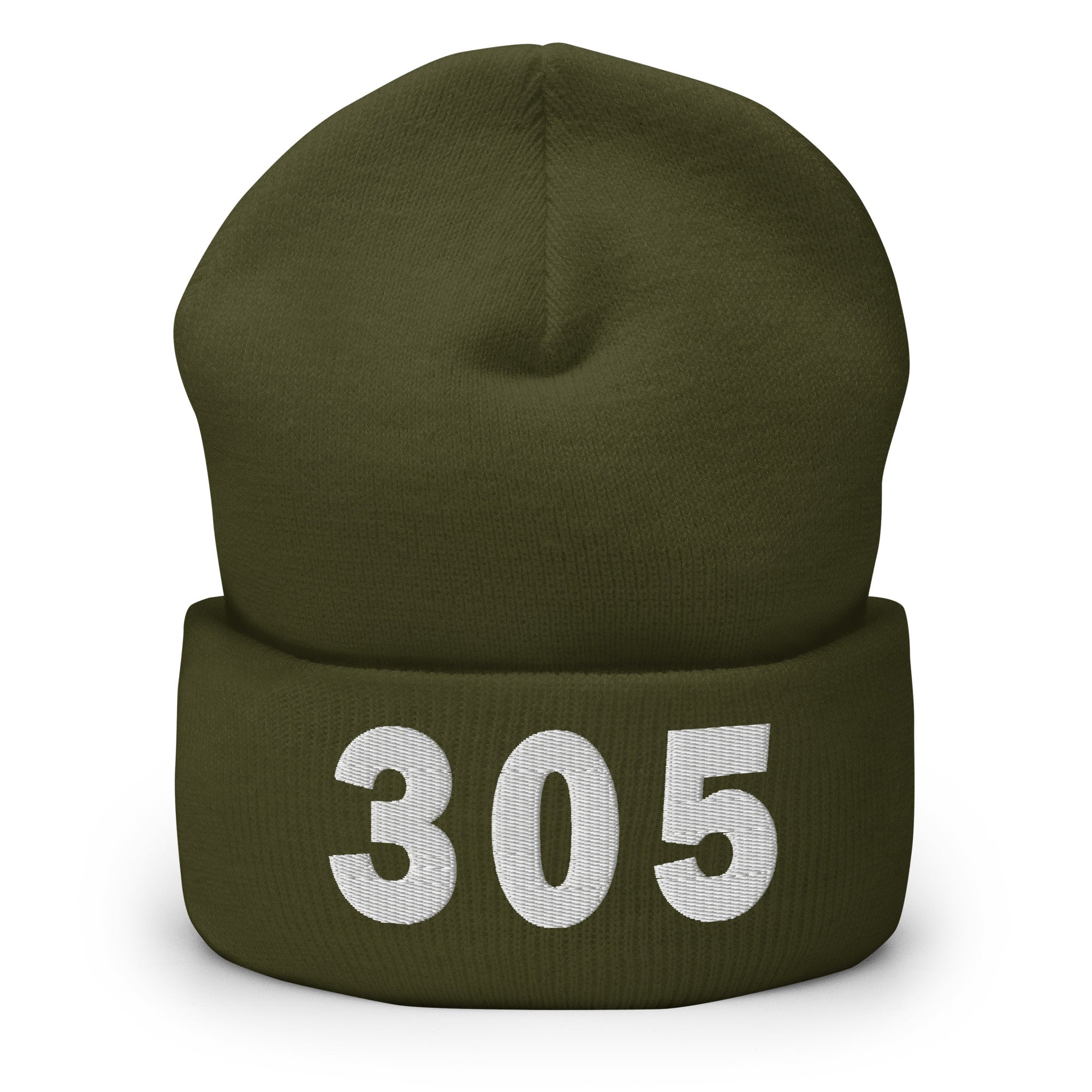 305 Area Code Cuffed Beanie