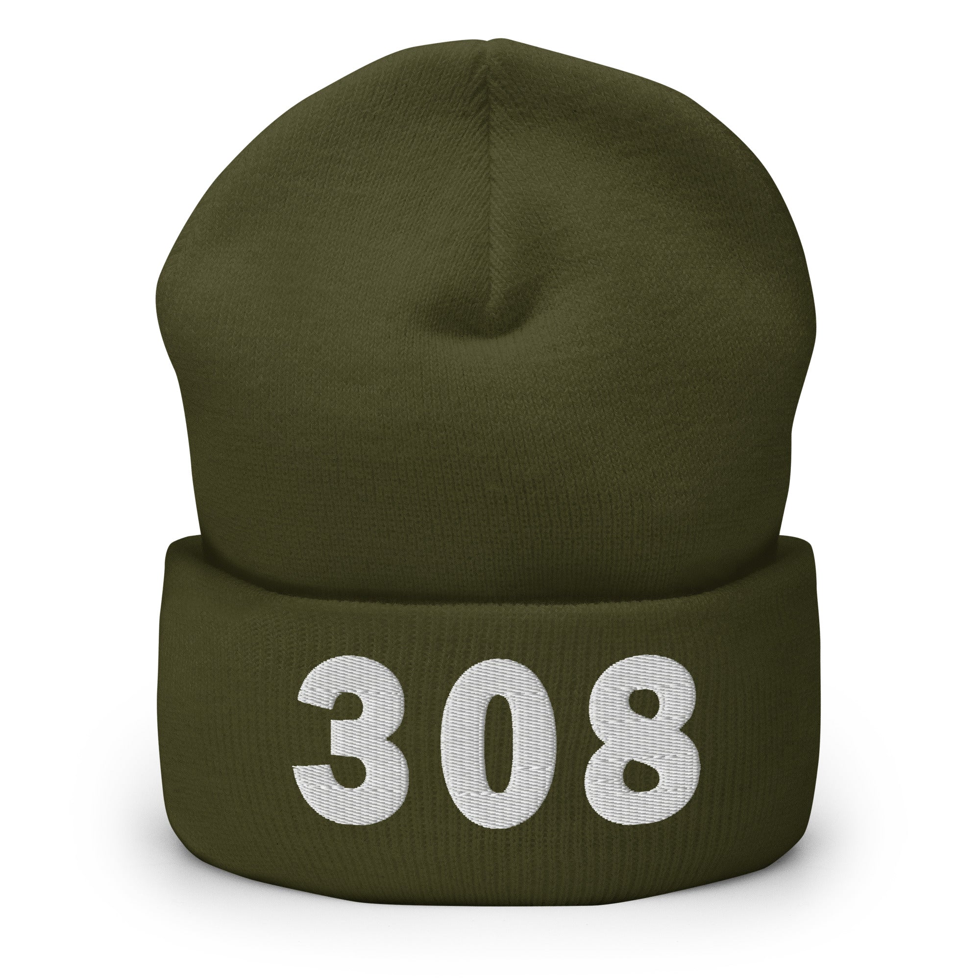 308 Area Code Cuffed Beanie