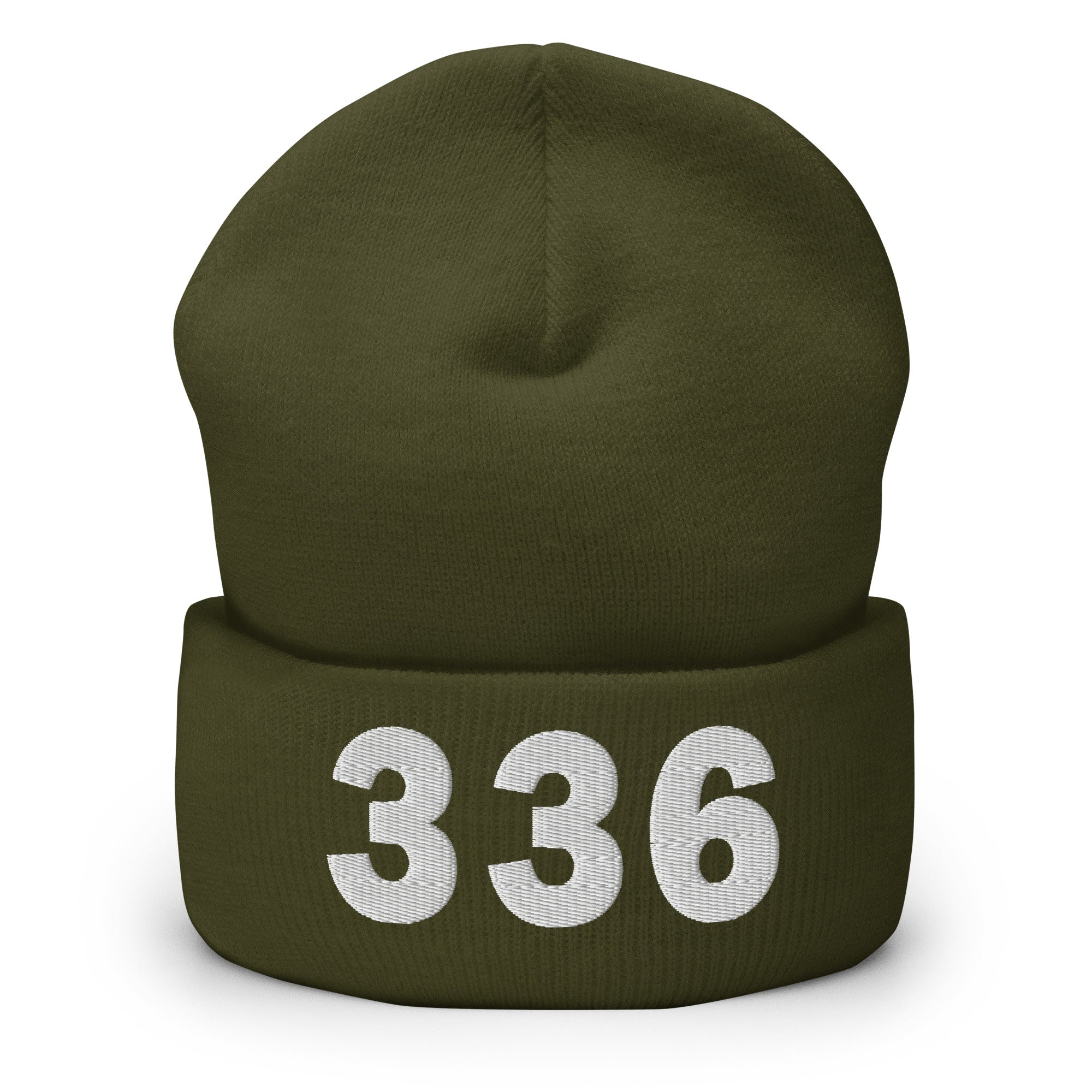 336 Area Code Cuffed Beanie