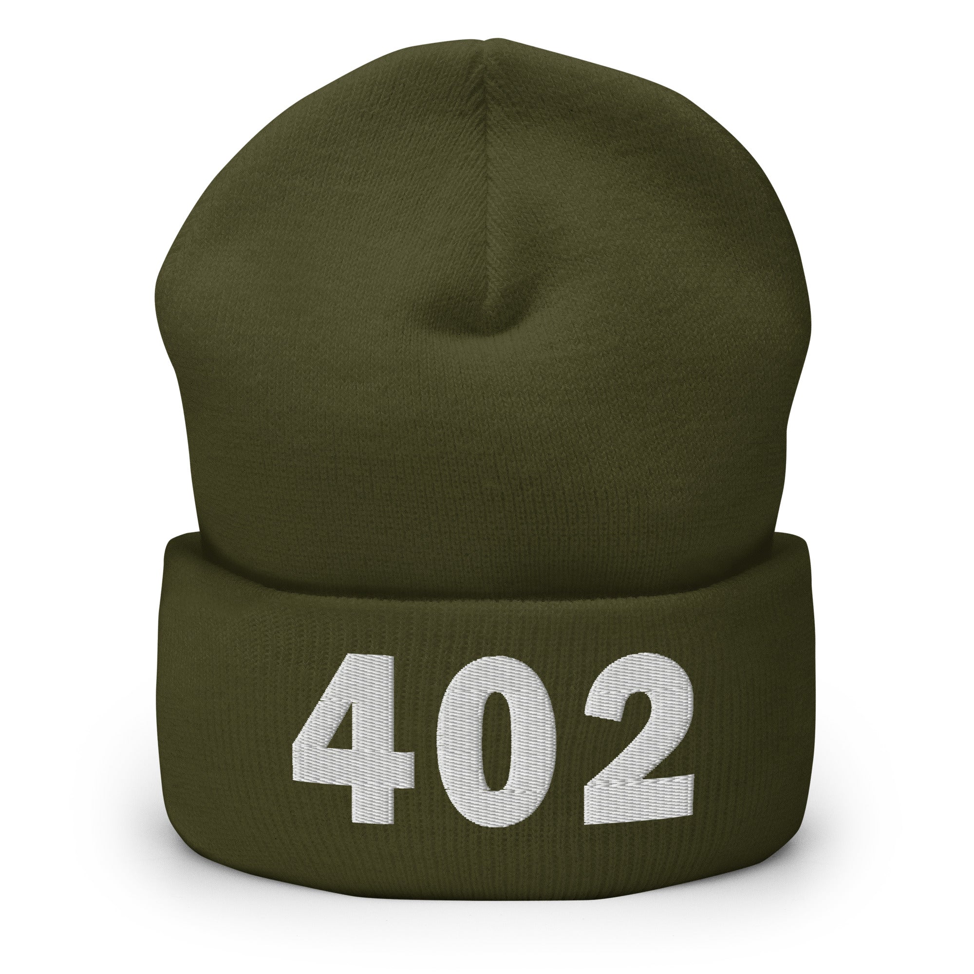 402 Area Code Cuffed Beanie
