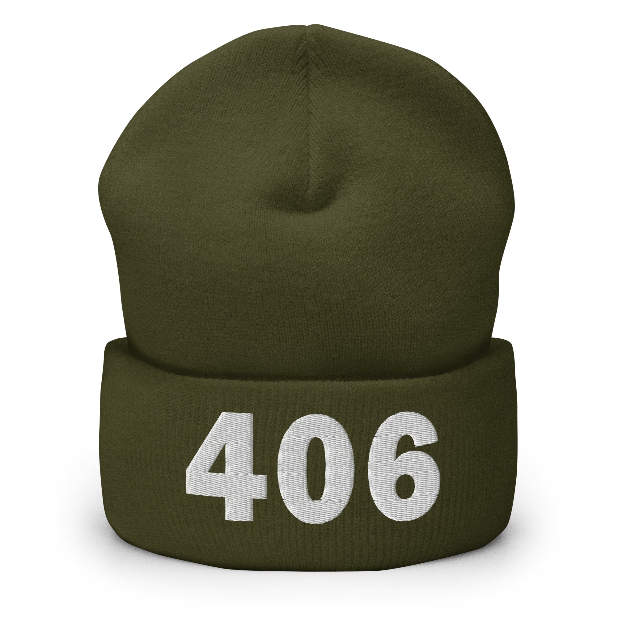 406 Area Code Cuffed Beanie