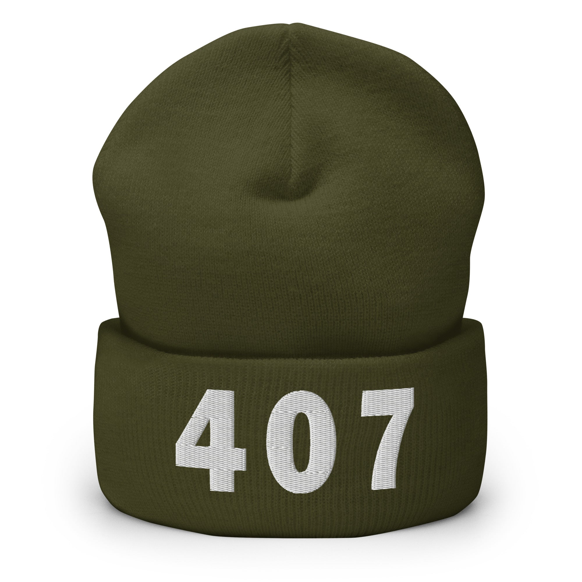 407 Area Code Cuffed Beanie