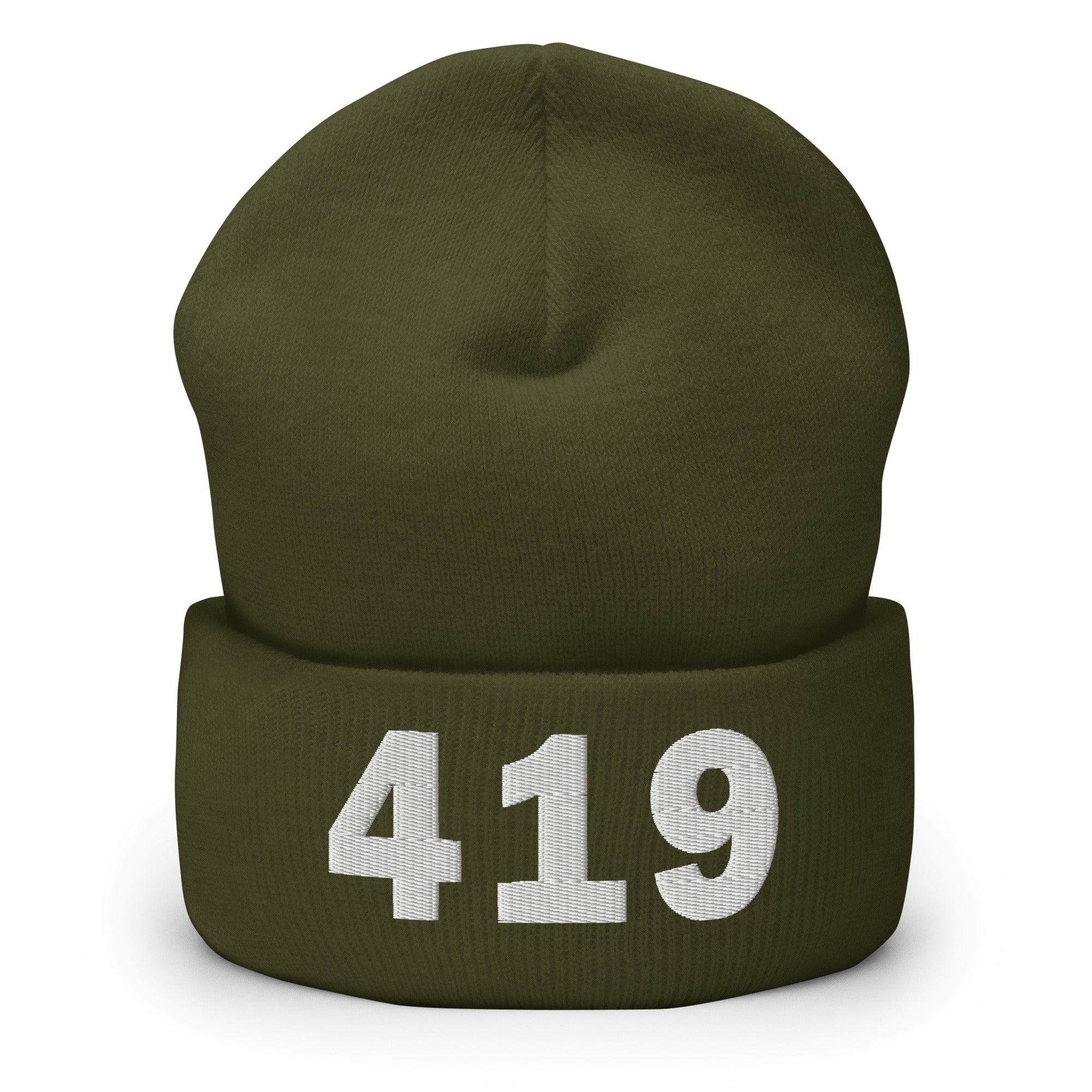 419 Area Code Cuffed Beanie