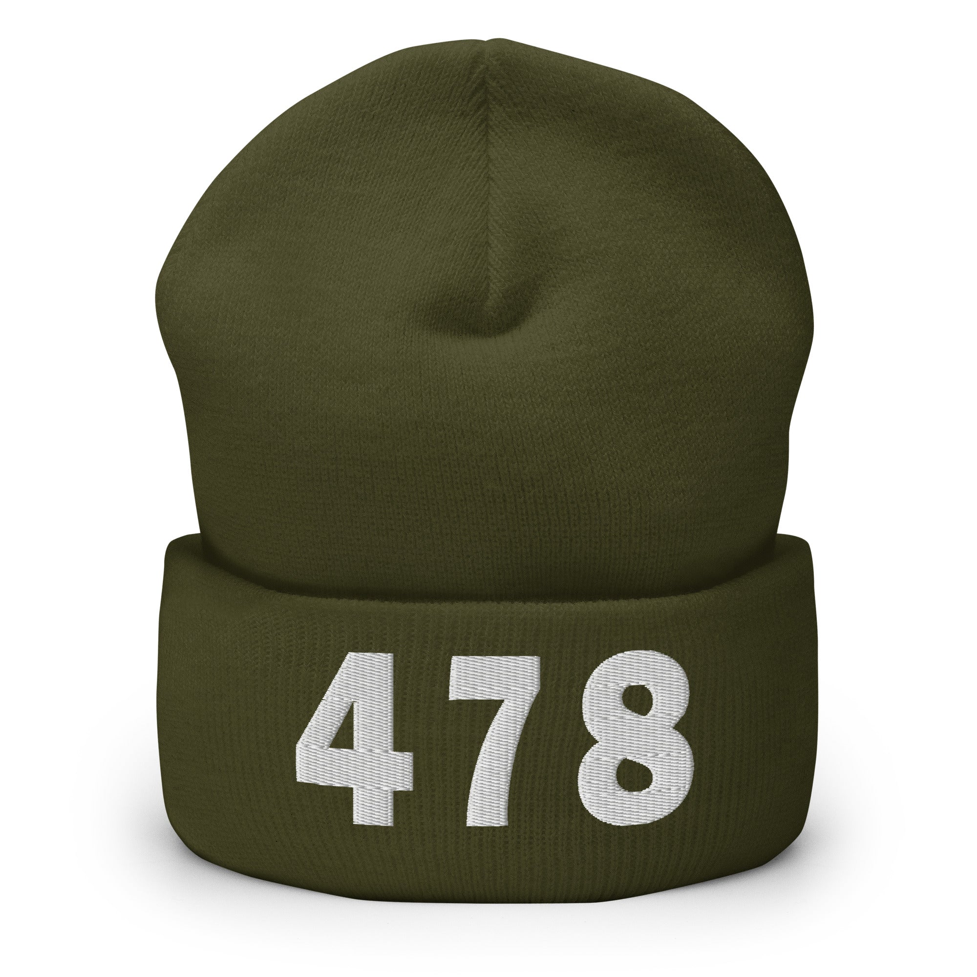 478 Area Code Cuffed Beanie