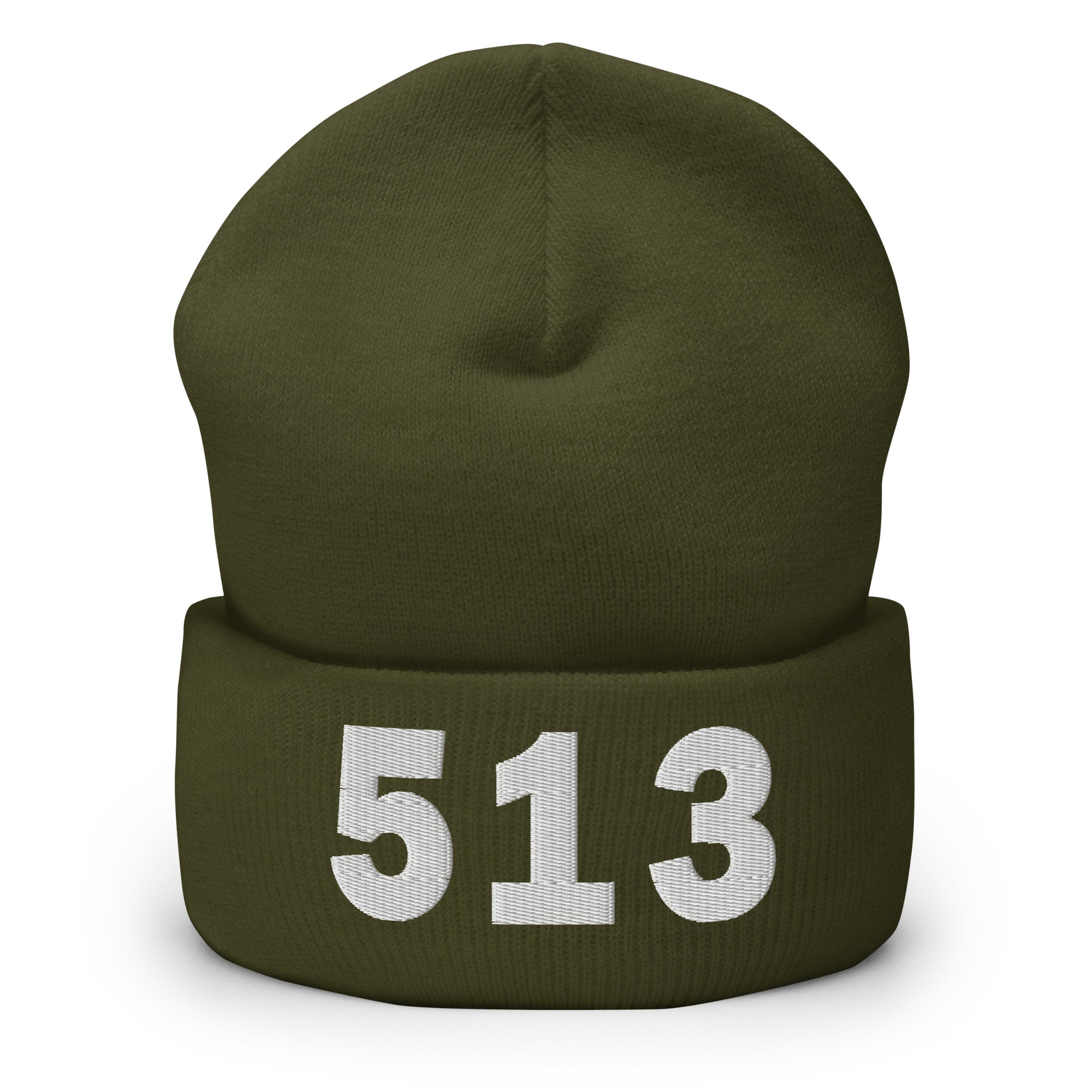 513 Area Code Cuffed Beanie