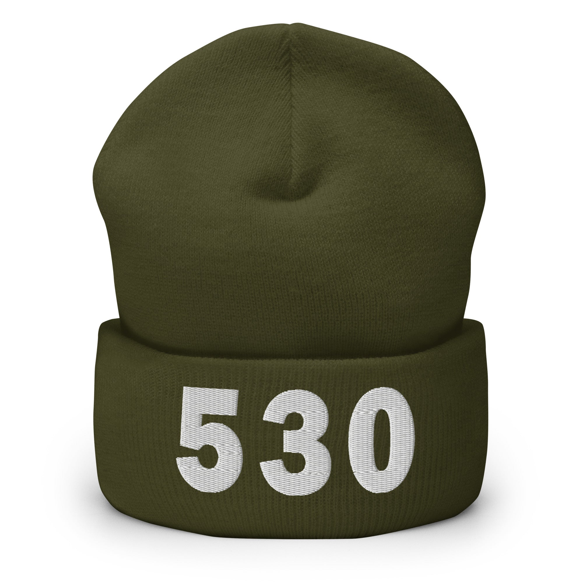 530 Area Code Cuffed Beanie