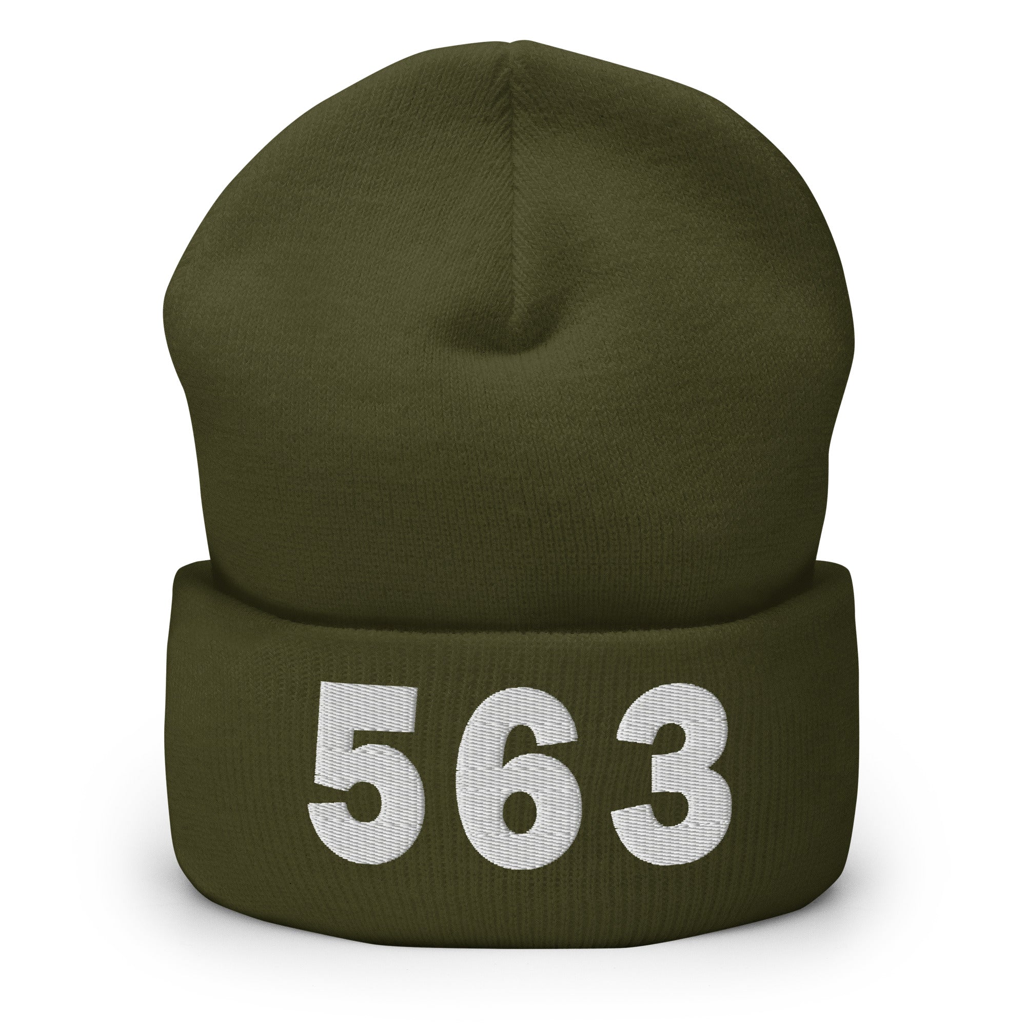 563 Area Code Cuffed Beanie