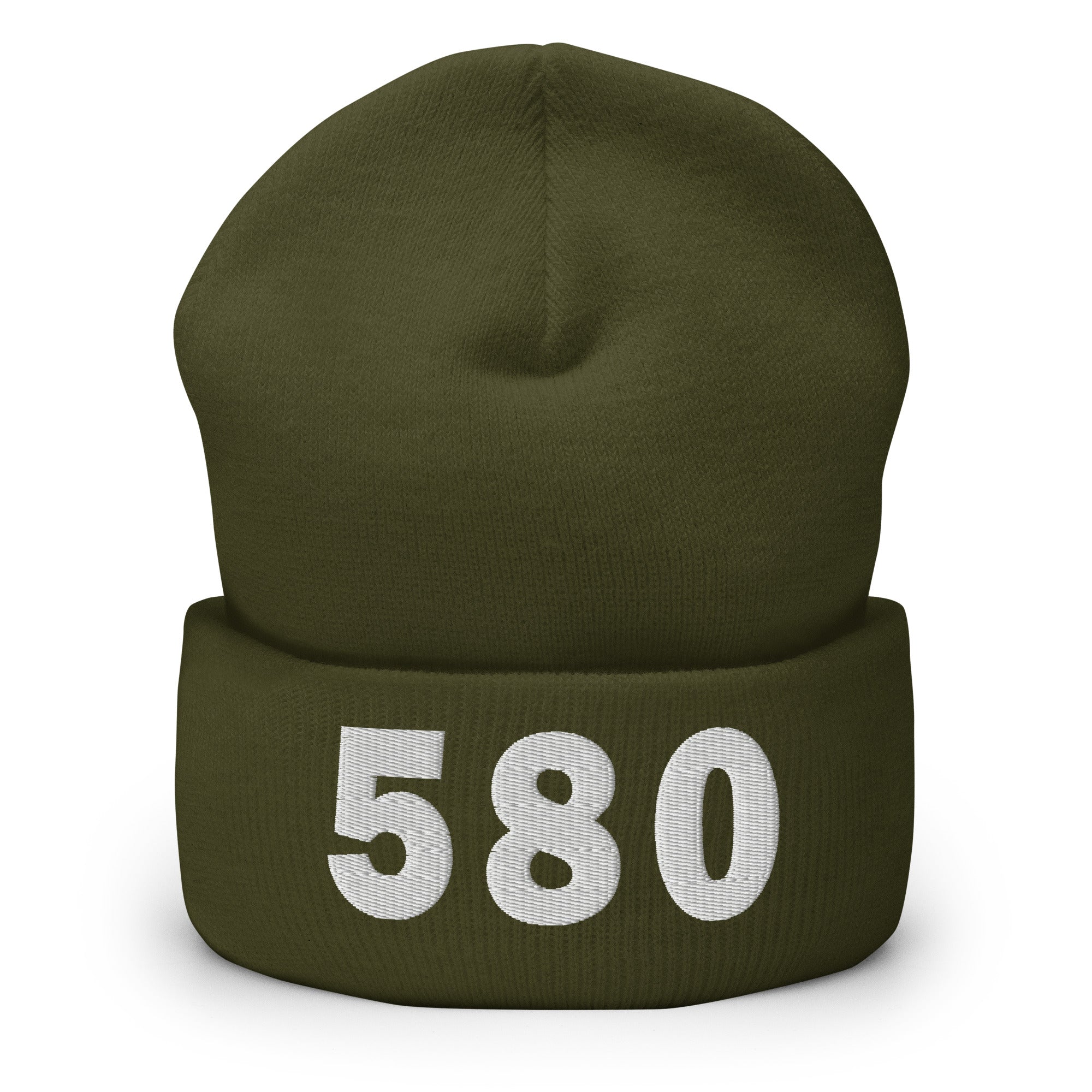 580 Area Code Cuffed Beanie