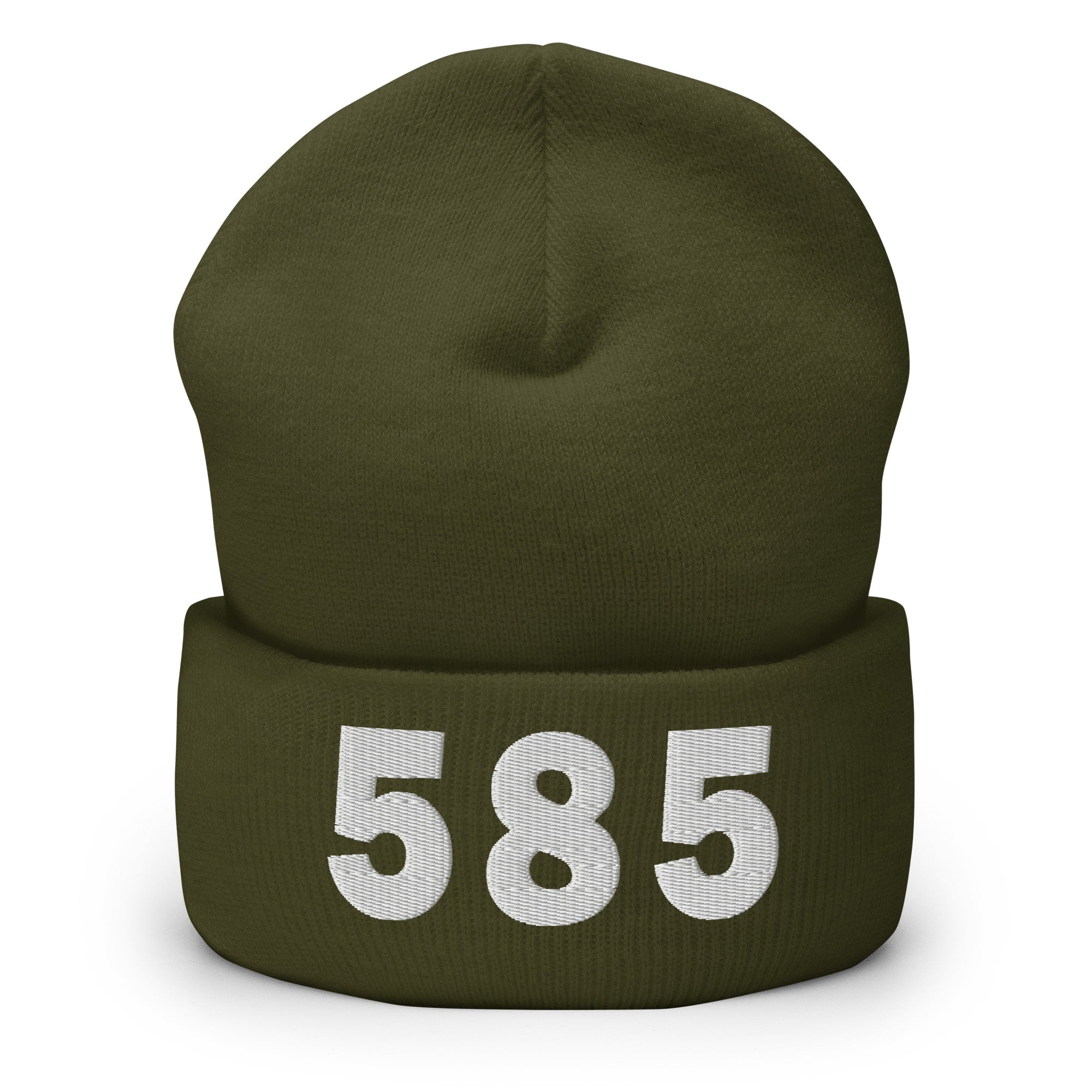 585 Area Code Cuffed Beanie