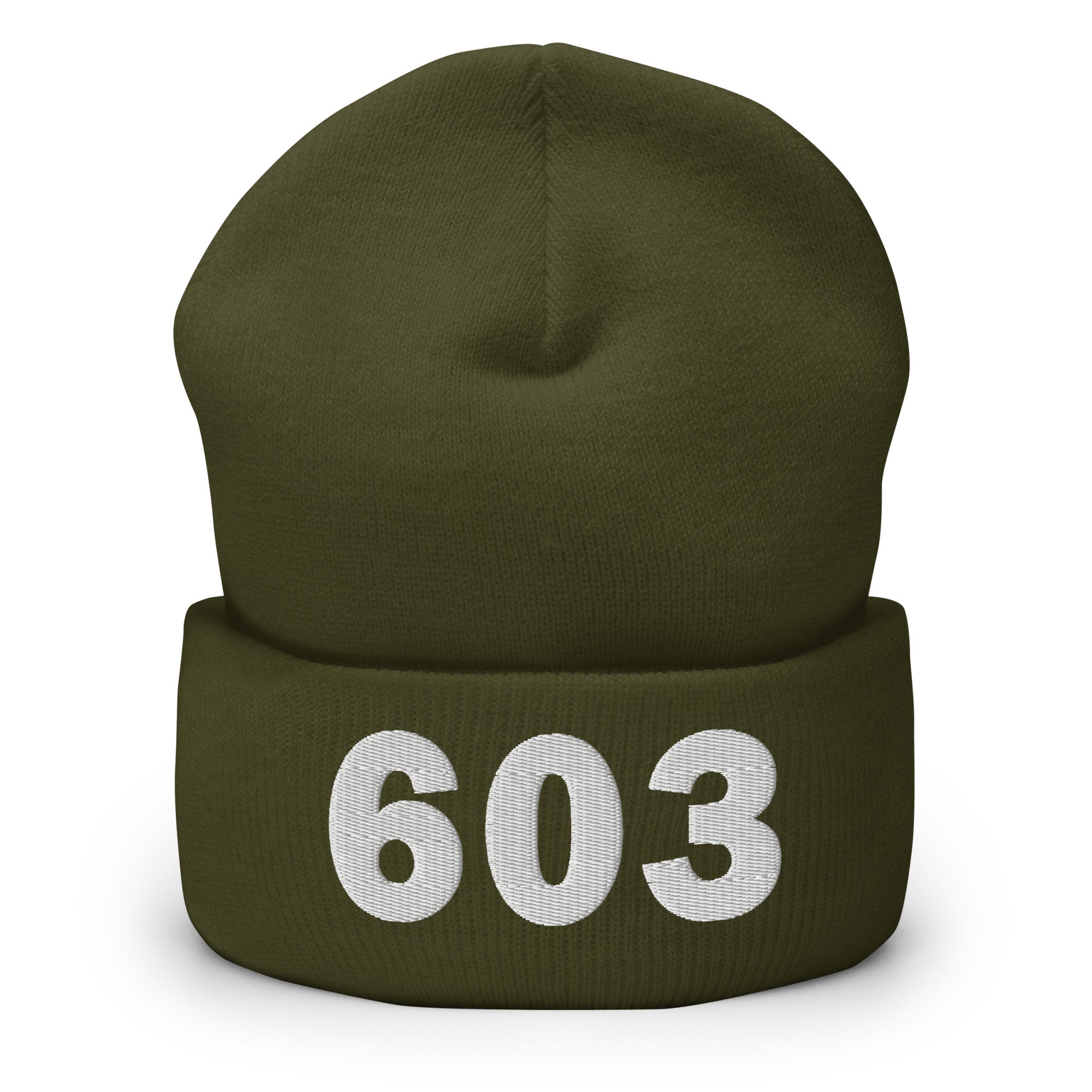 603 Area Code Cuffed Beanie